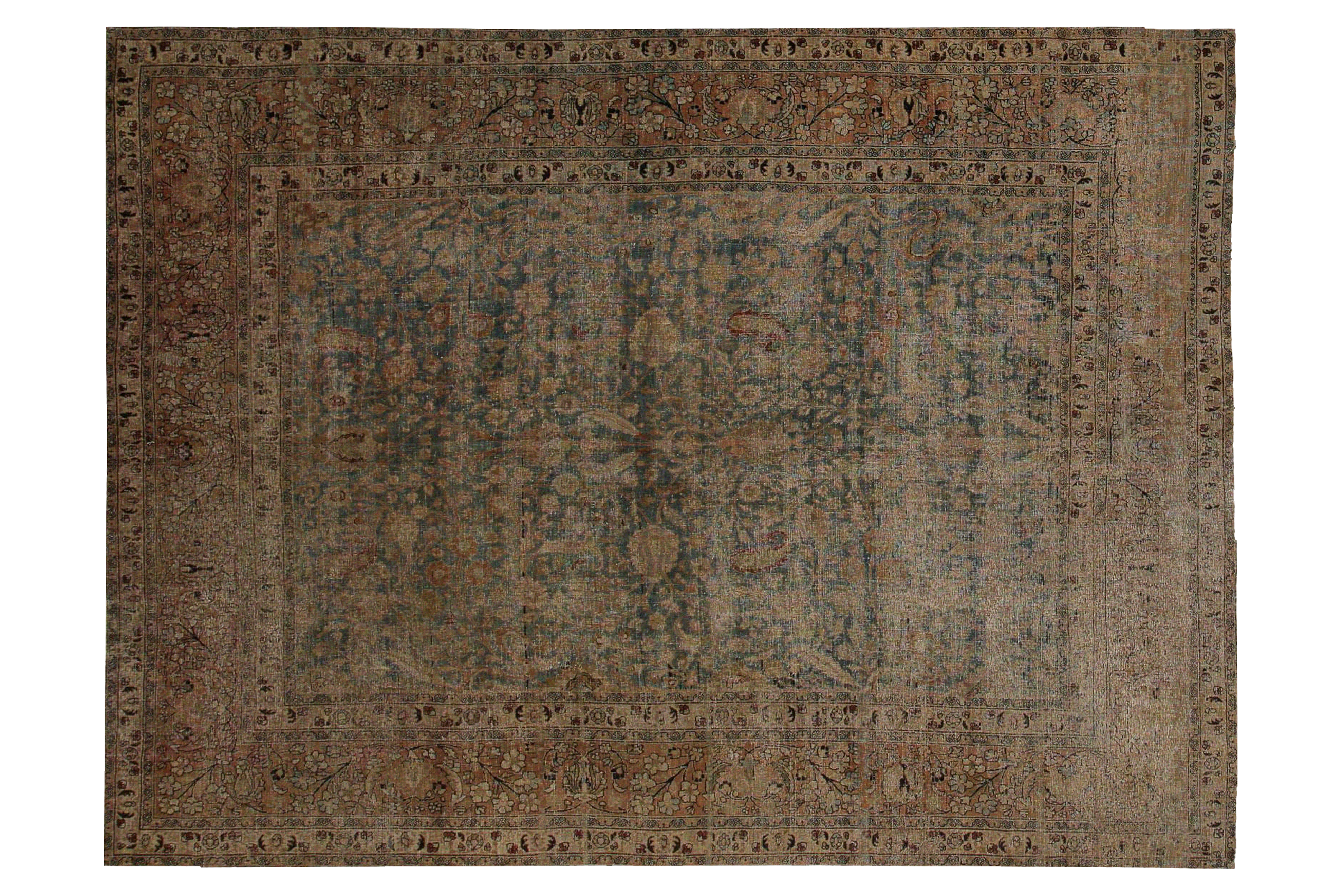 Thumbnail 2 for Antique Persian Mashad Traditional Rug 96822