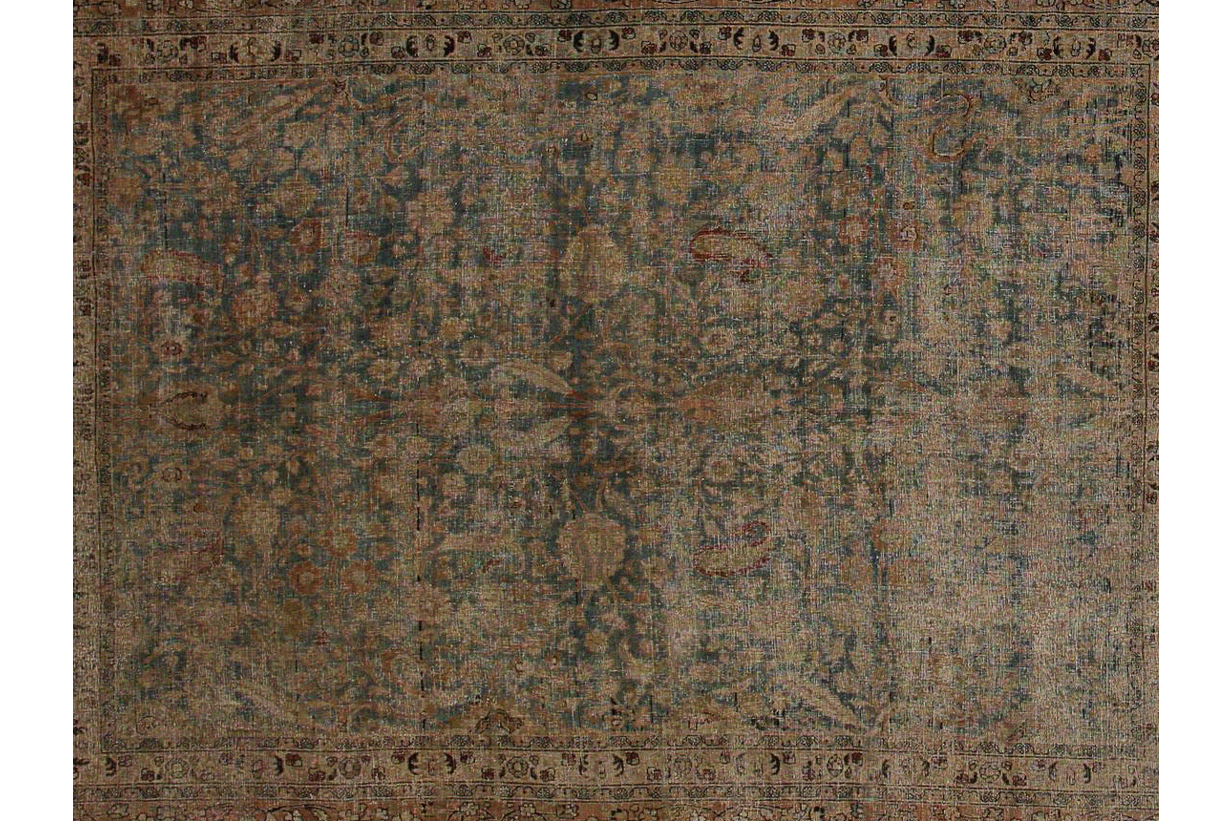 Thumbnail 3 for Antique Persian Mashad Traditional Rug 96822