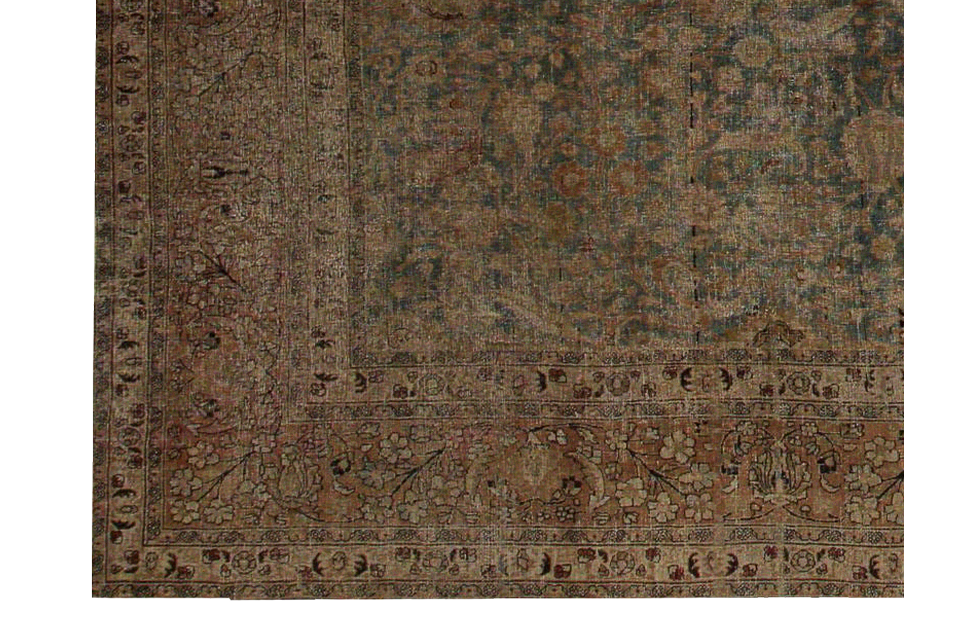 Thumbnail 7 for Antique Persian Mashad Traditional Rug 96822