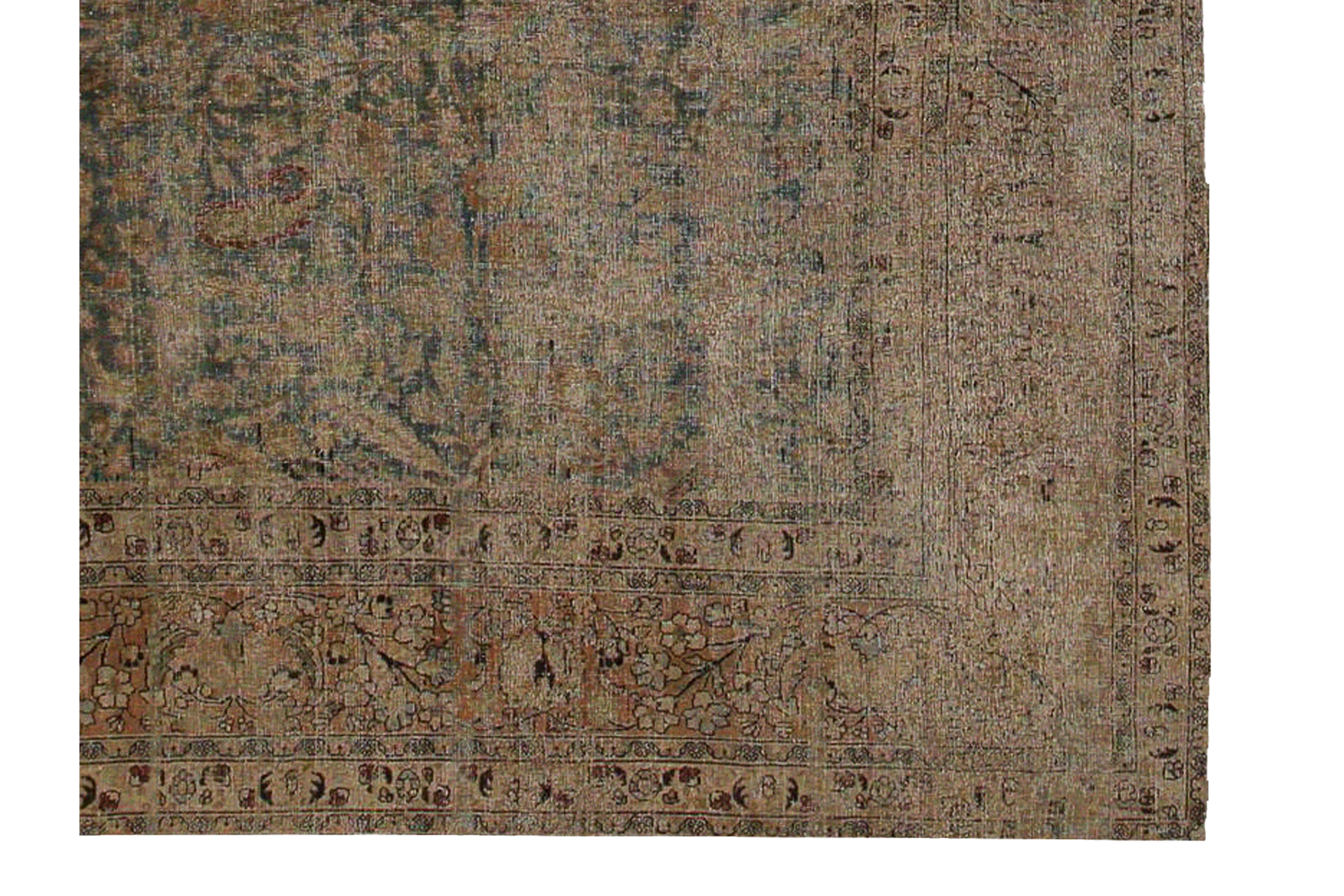 Thumbnail 8 for Antique Persian Mashad Traditional Rug 96822