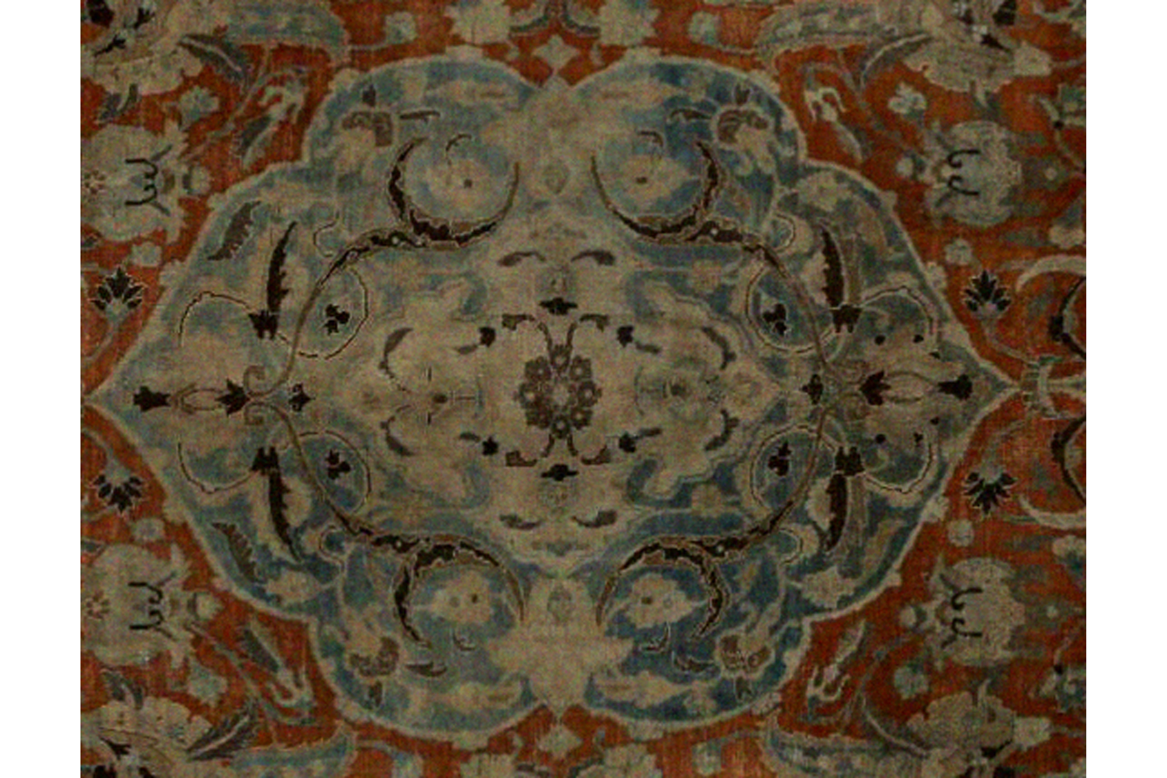 Thumbnail 4 for Antique Persian Tabriz Traditional Rug 96833