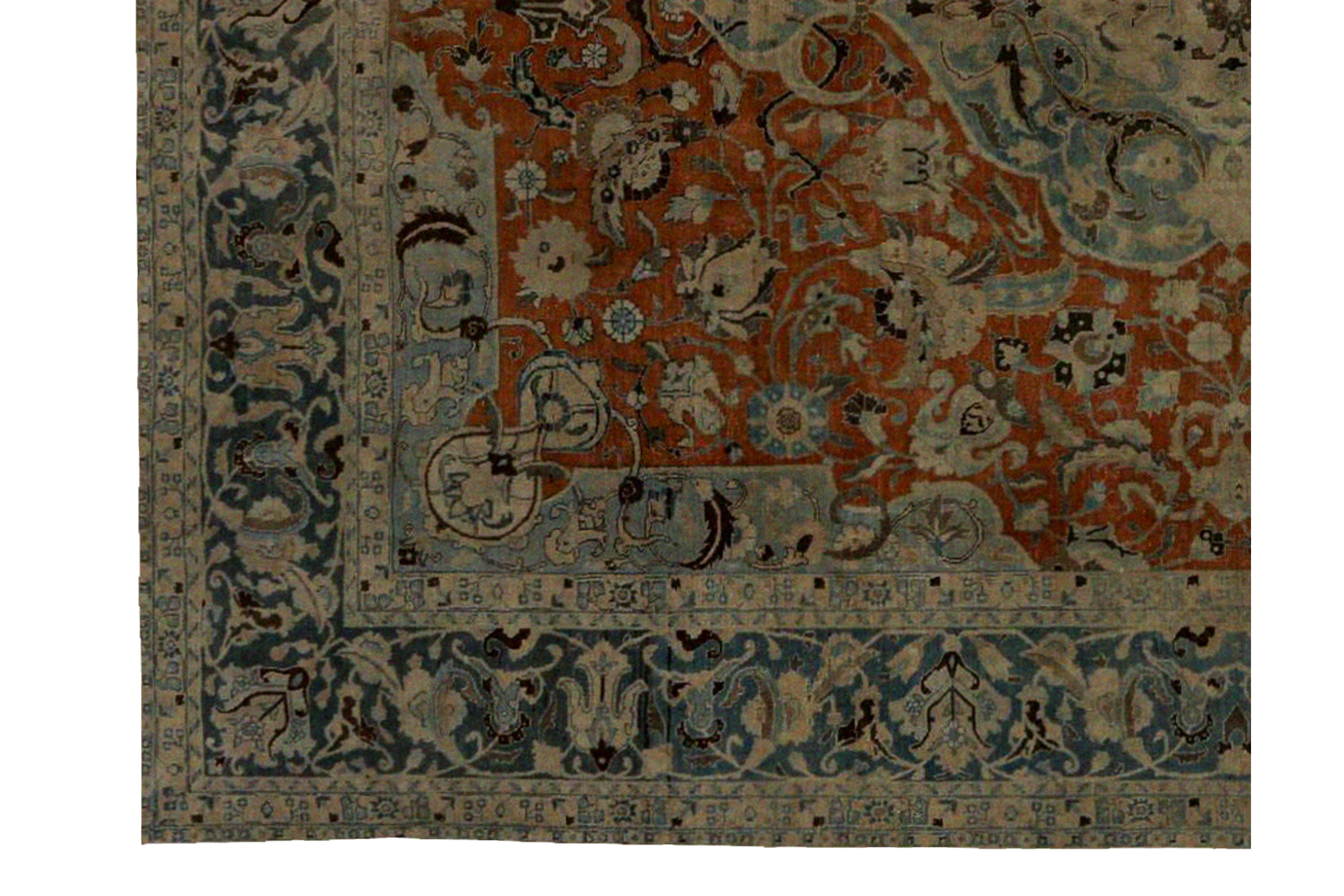 Thumbnail 7 for Antique Persian Tabriz Traditional Rug 96833