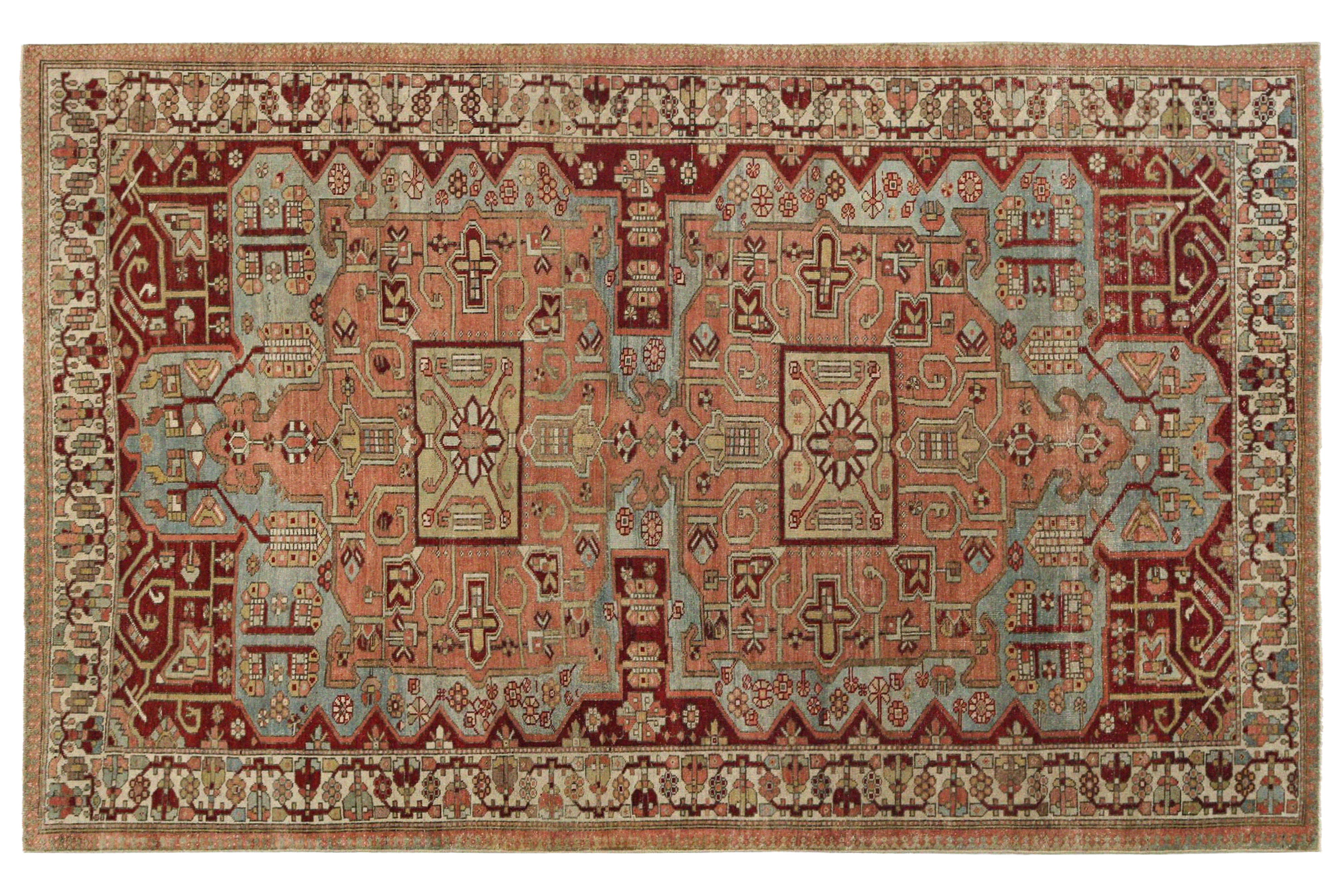 Thumbnail 2 for Antique Persian Bakhtiar Traditional Rug 96874