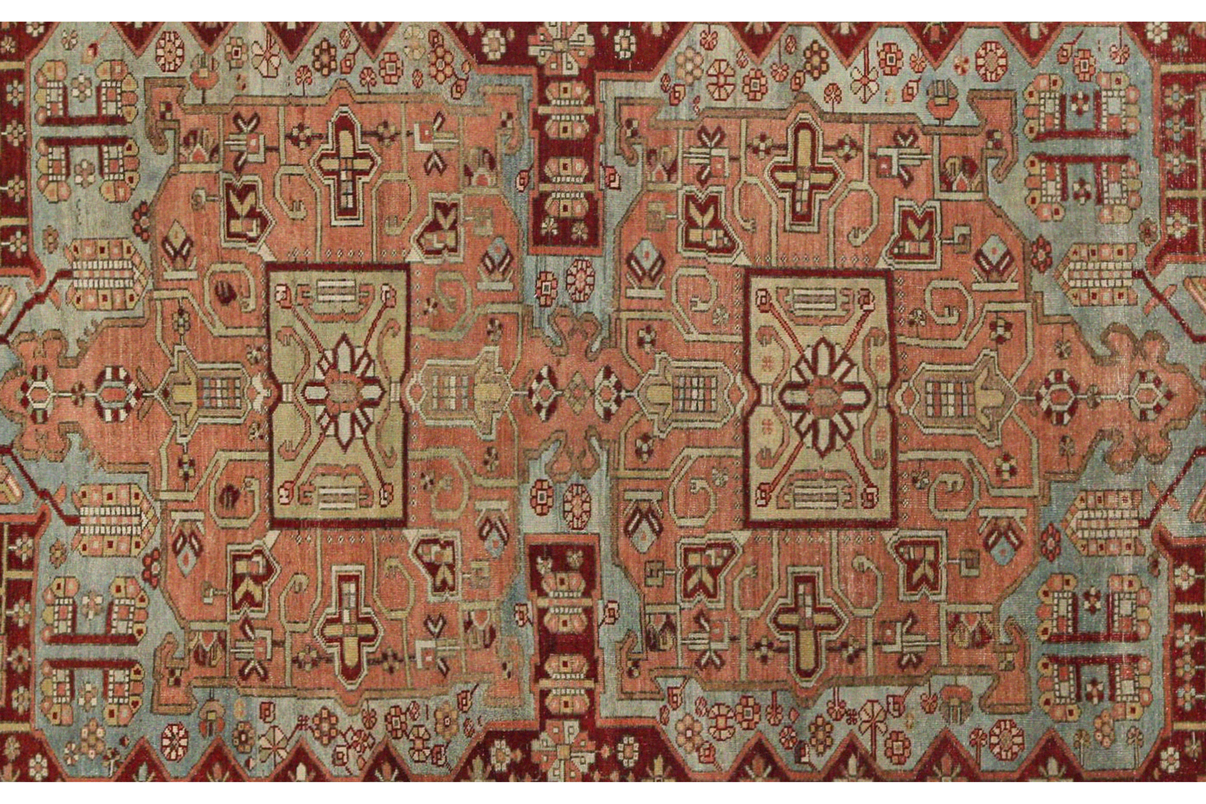 Thumbnail 3 for Antique Persian Bakhtiar Traditional Rug 96874
