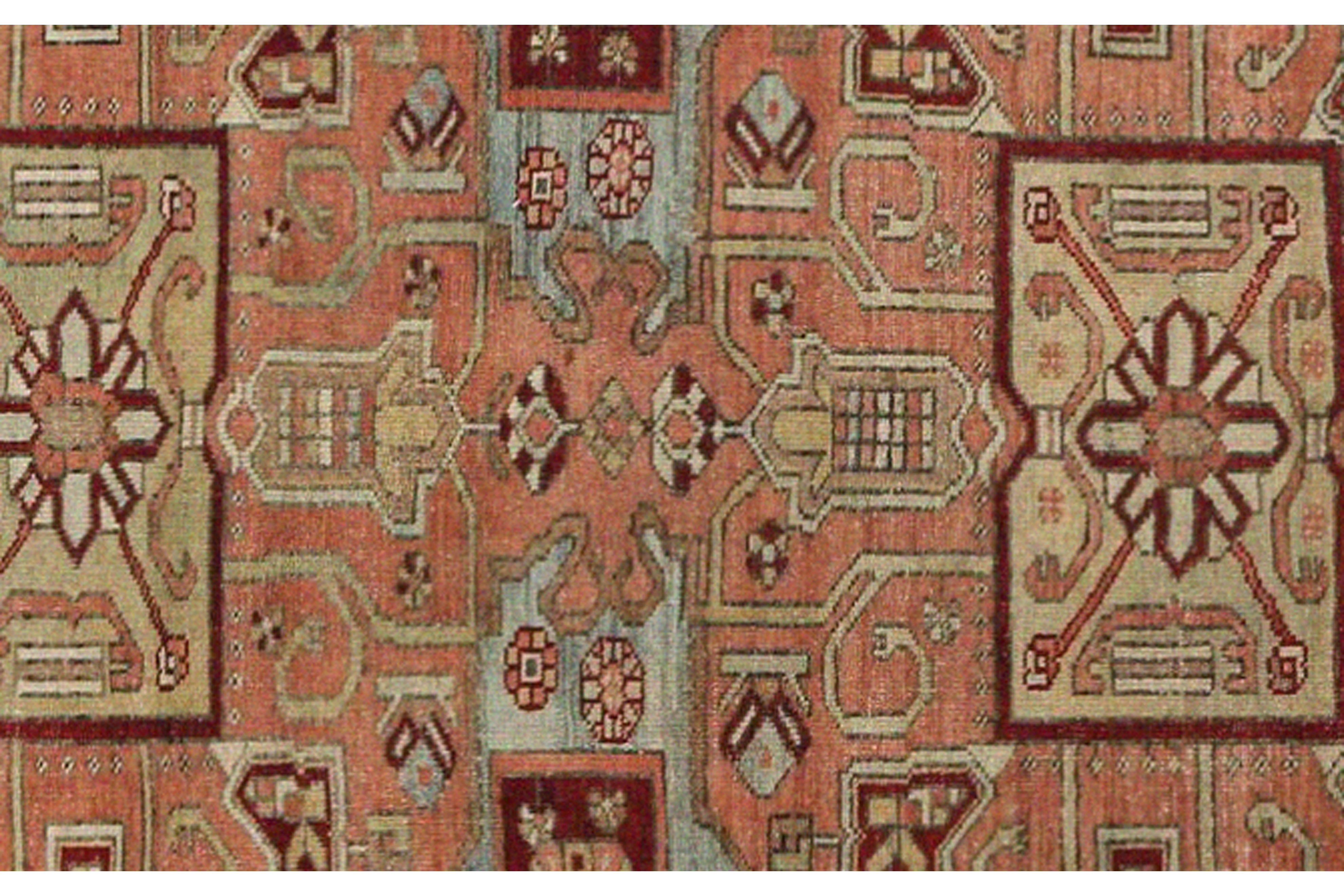 Thumbnail 4 for Antique Persian Bakhtiar Traditional Rug 96874