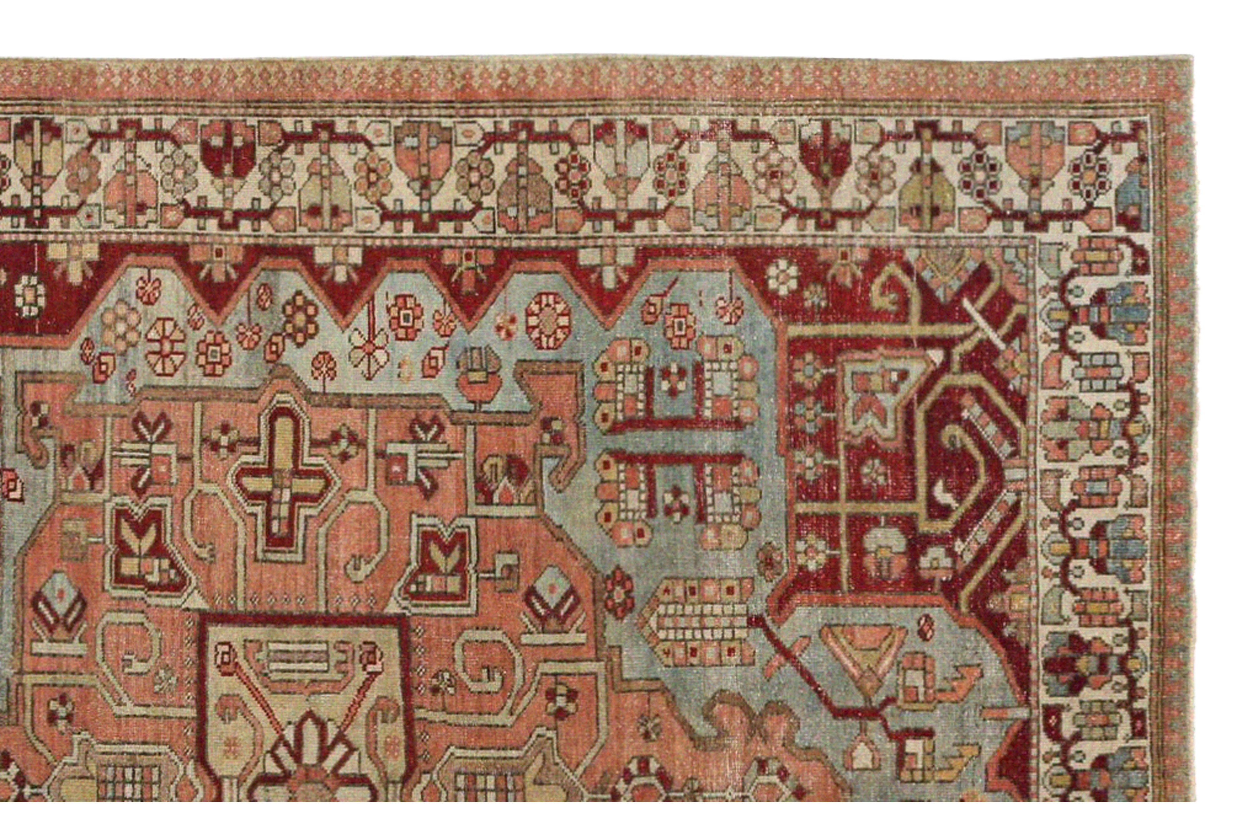 Thumbnail 6 for Antique Persian Bakhtiar Traditional Rug 96874