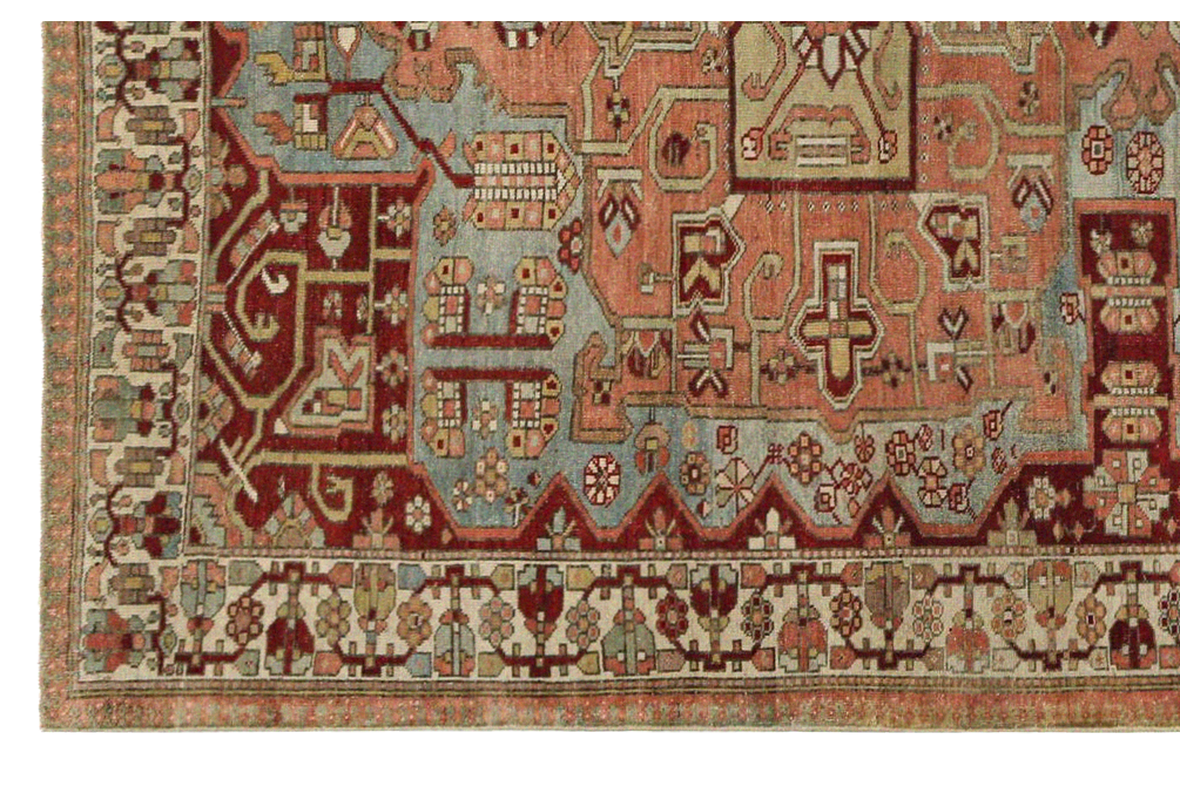 Thumbnail 7 for Antique Persian Bakhtiar Traditional Rug 96874