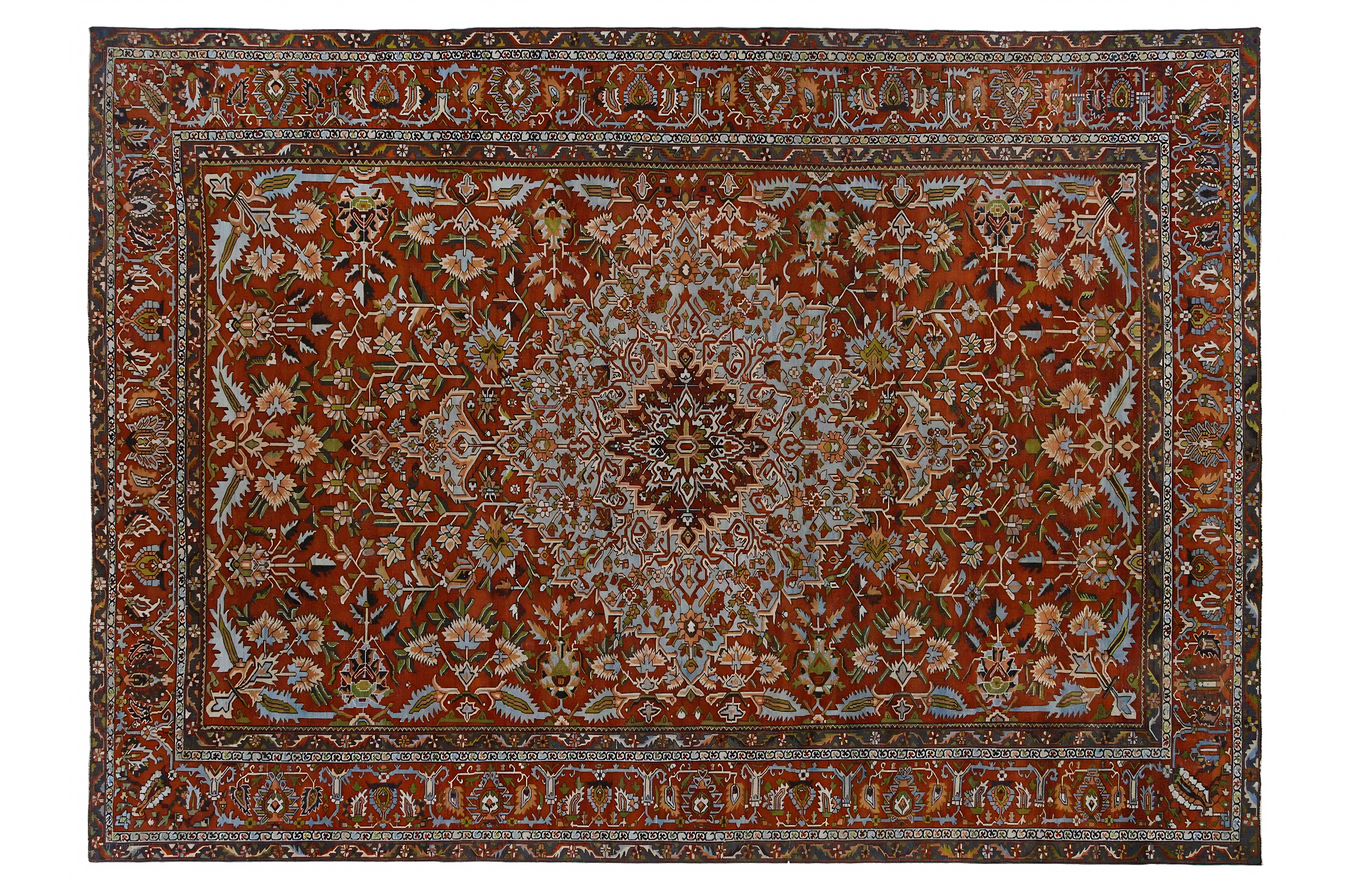 Thumbnail 2 for Antique Persian Bakhtiar Traditional Rug 96889