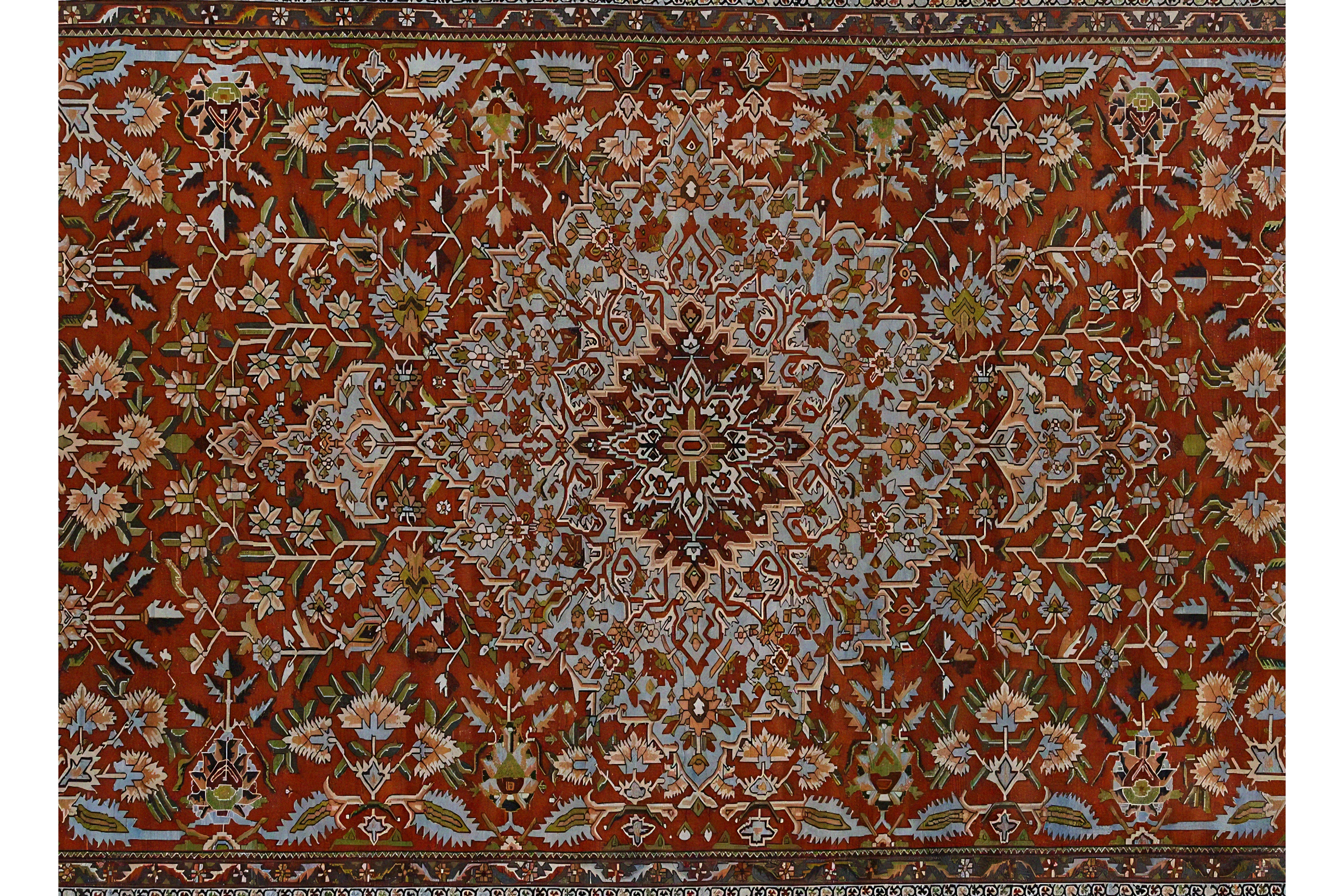 Thumbnail 3 for Antique Persian Bakhtiar Traditional Rug 96889