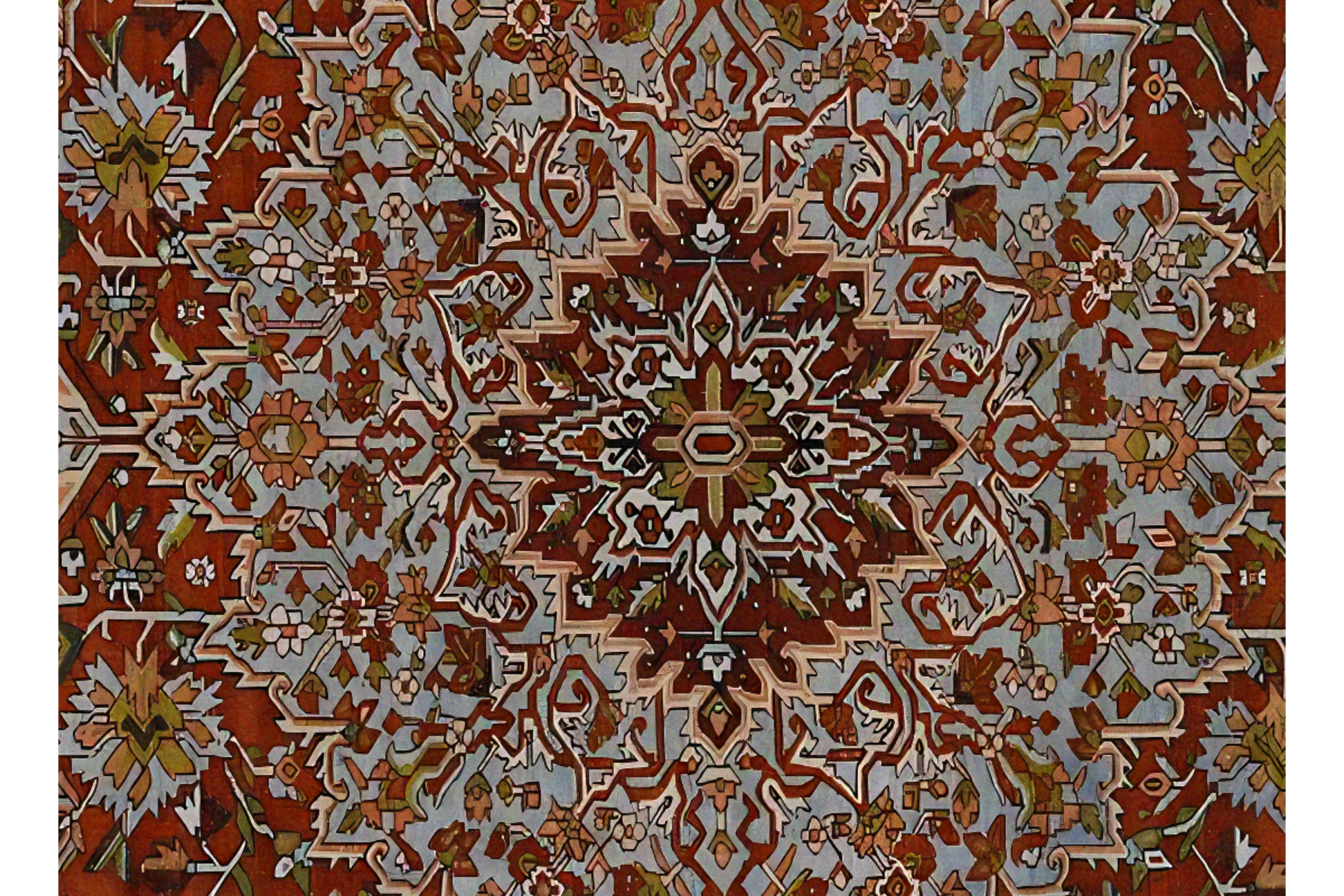 Thumbnail 4 for Antique Persian Bakhtiar Traditional Rug 96889