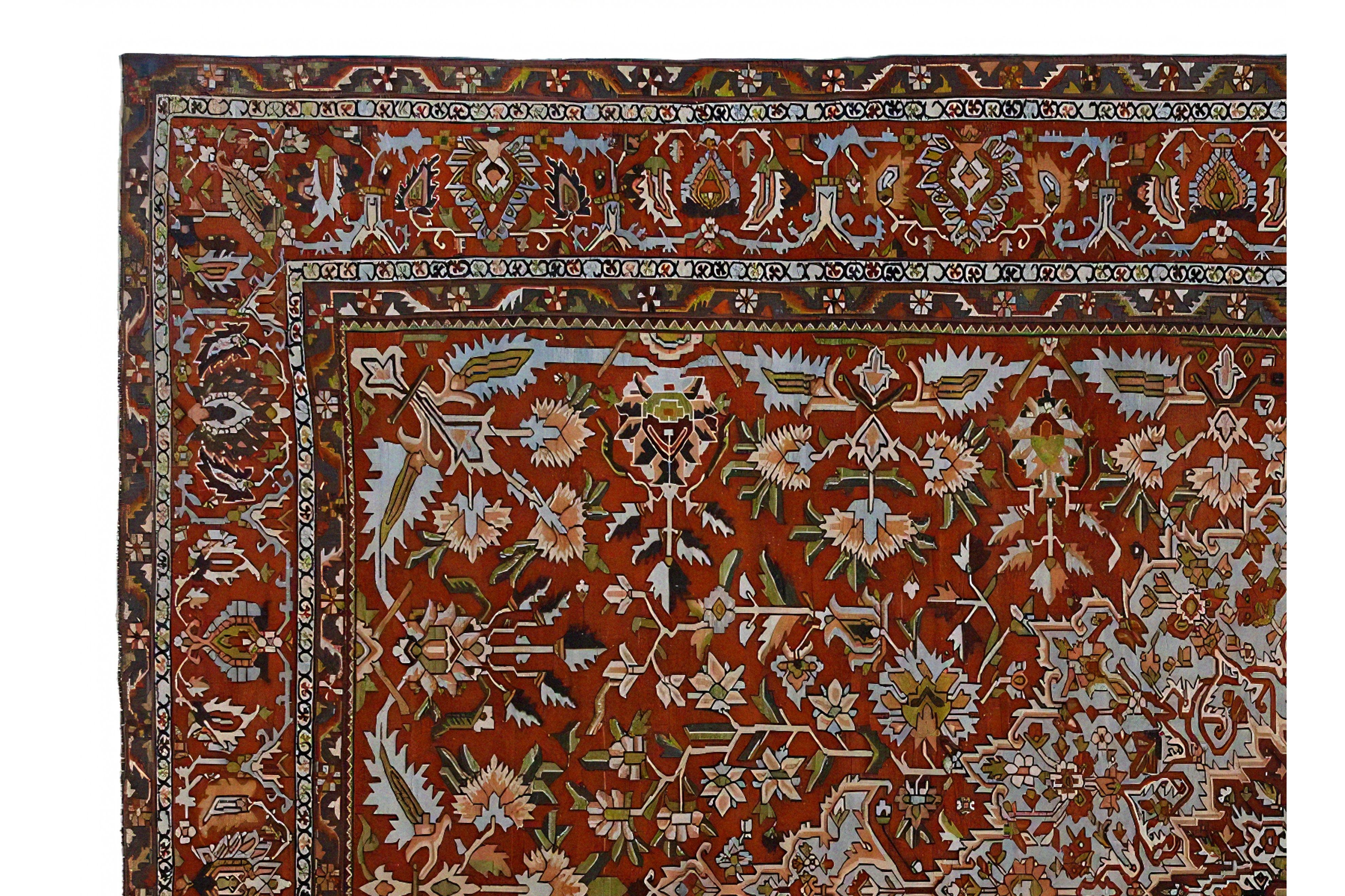 Thumbnail 5 for Antique Persian Bakhtiar Traditional Rug 96889