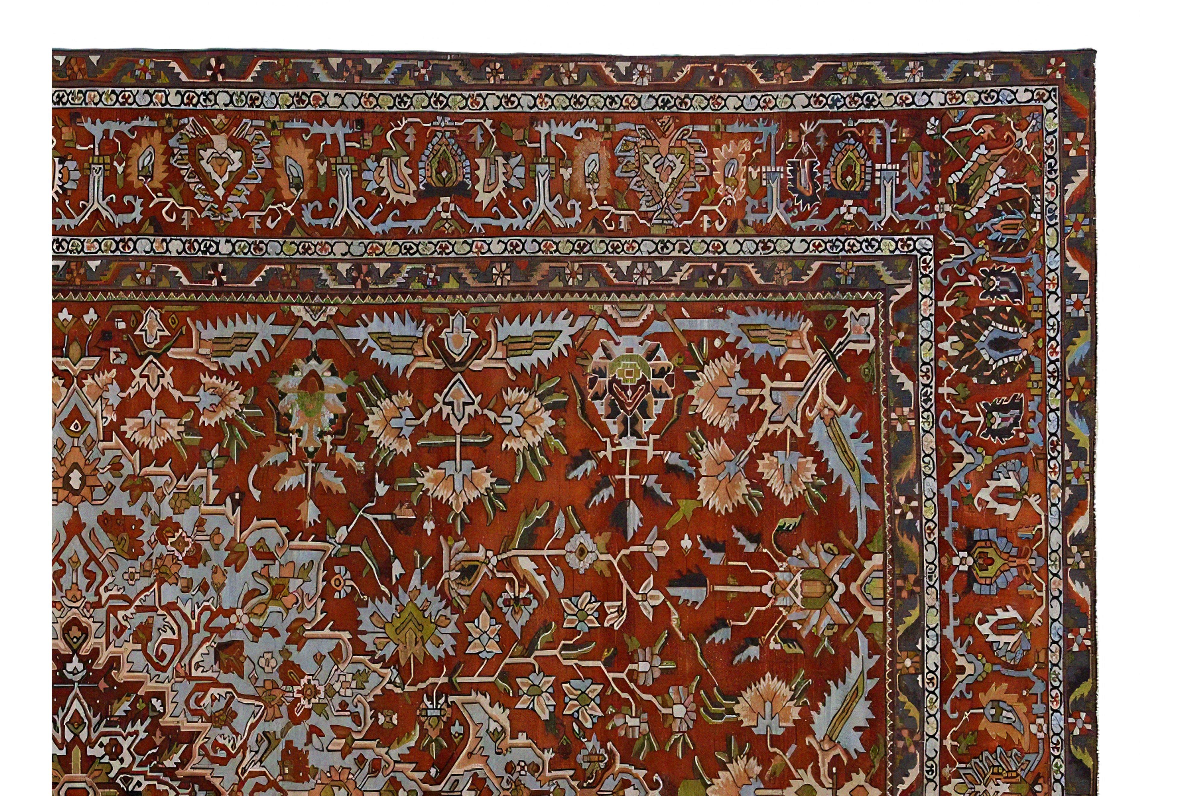 Thumbnail 6 for Antique Persian Bakhtiar Traditional Rug 96889