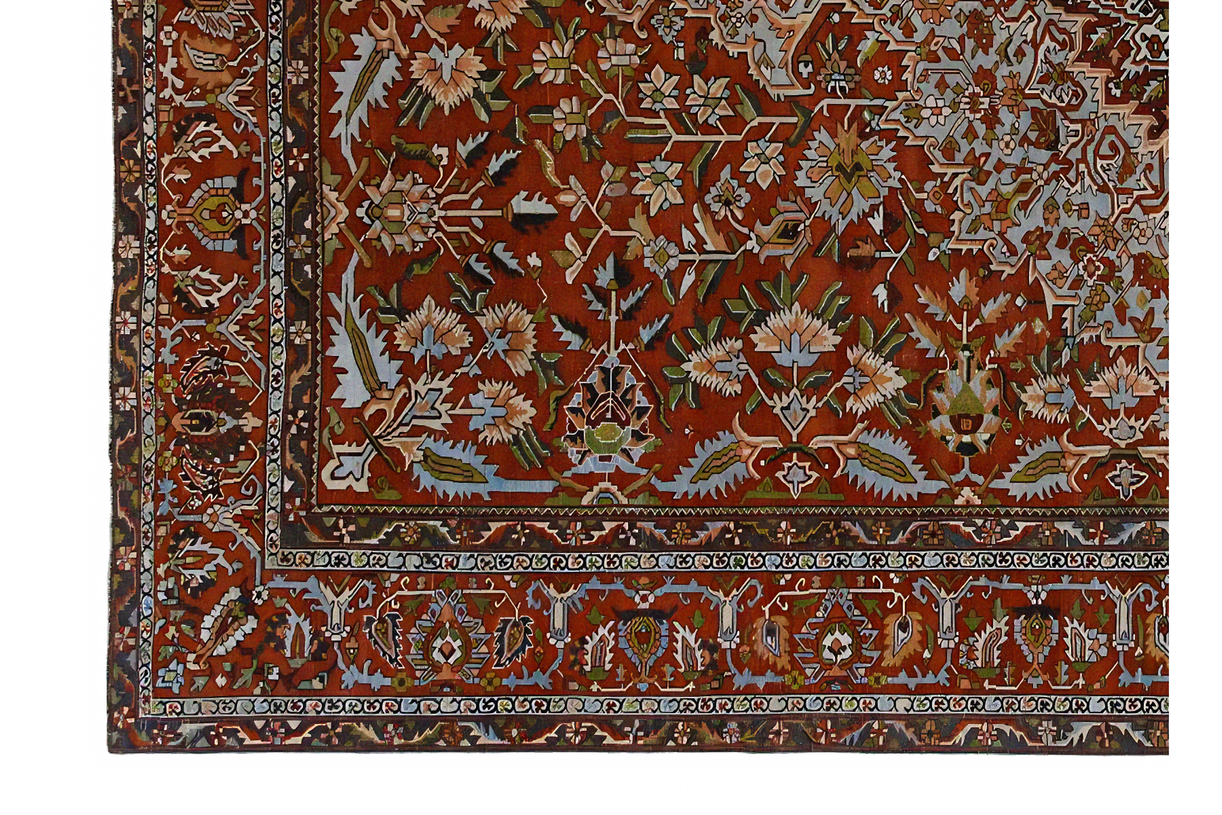 Thumbnail 7 for Antique Persian Bakhtiar Traditional Rug 96889