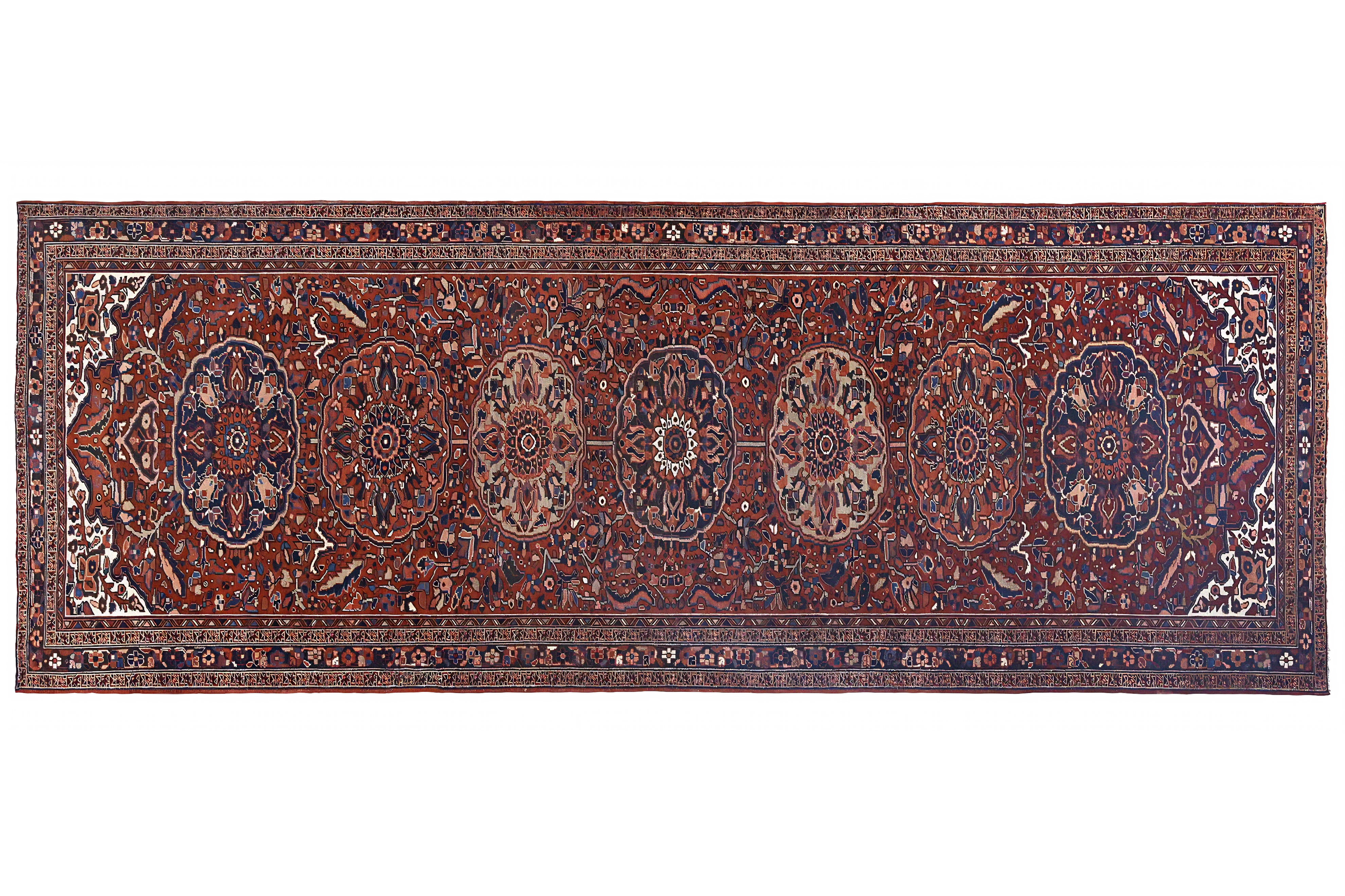 Thumbnail 2 for Persian Heriz Traditional Rug 97129