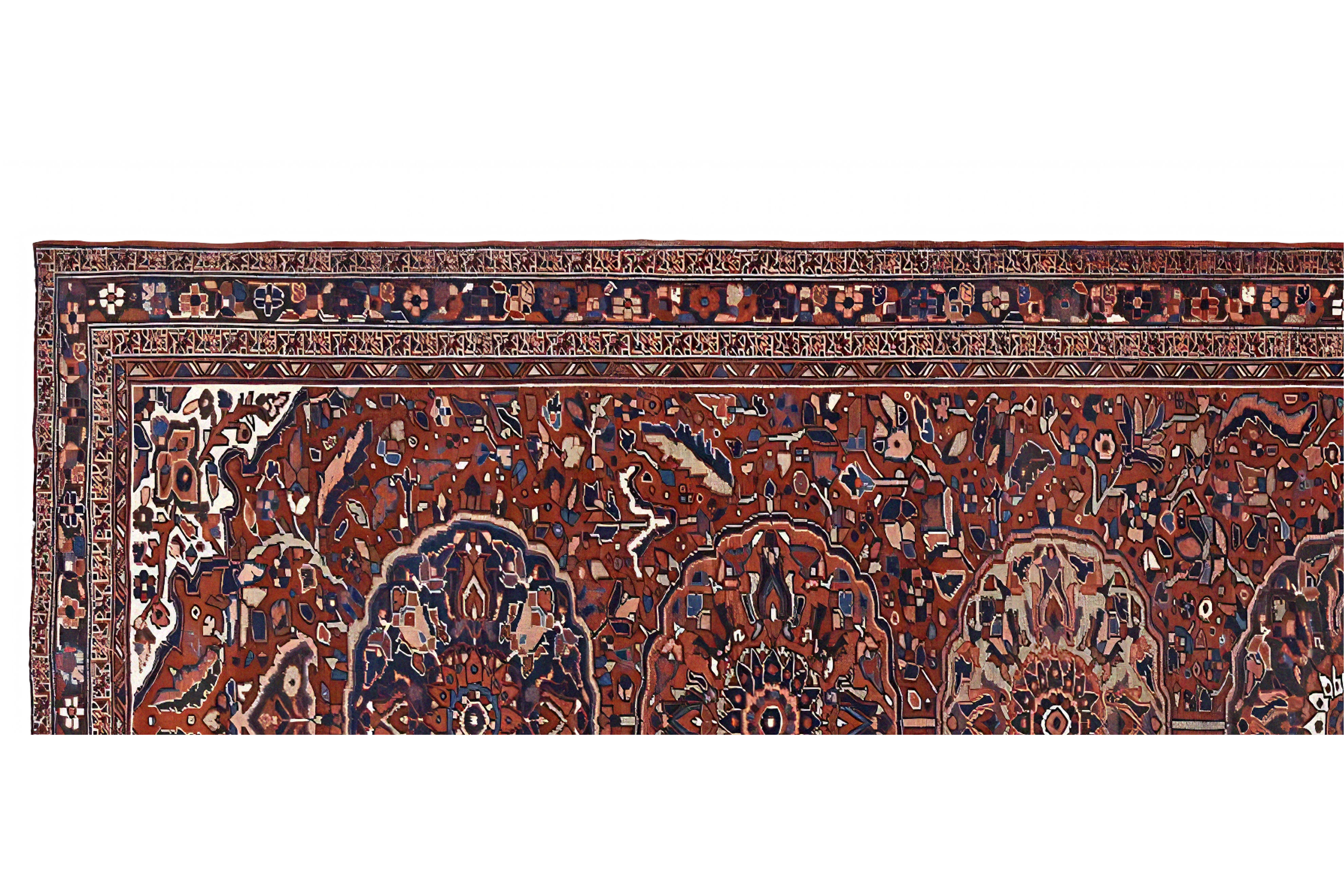 Thumbnail 5 for Persian Heriz Traditional Rug 97129
