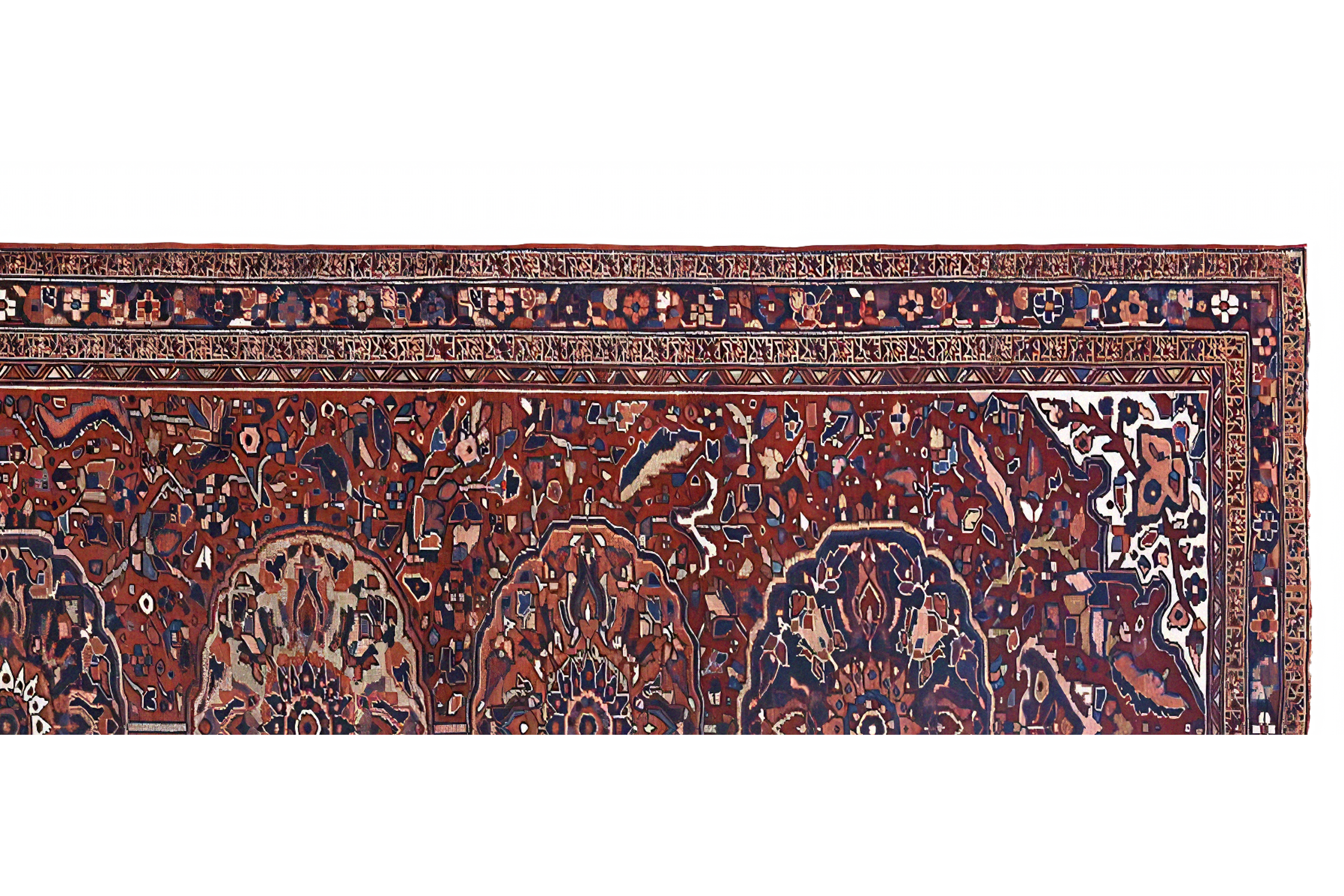 Thumbnail 6 for Persian Heriz Traditional Rug 97129