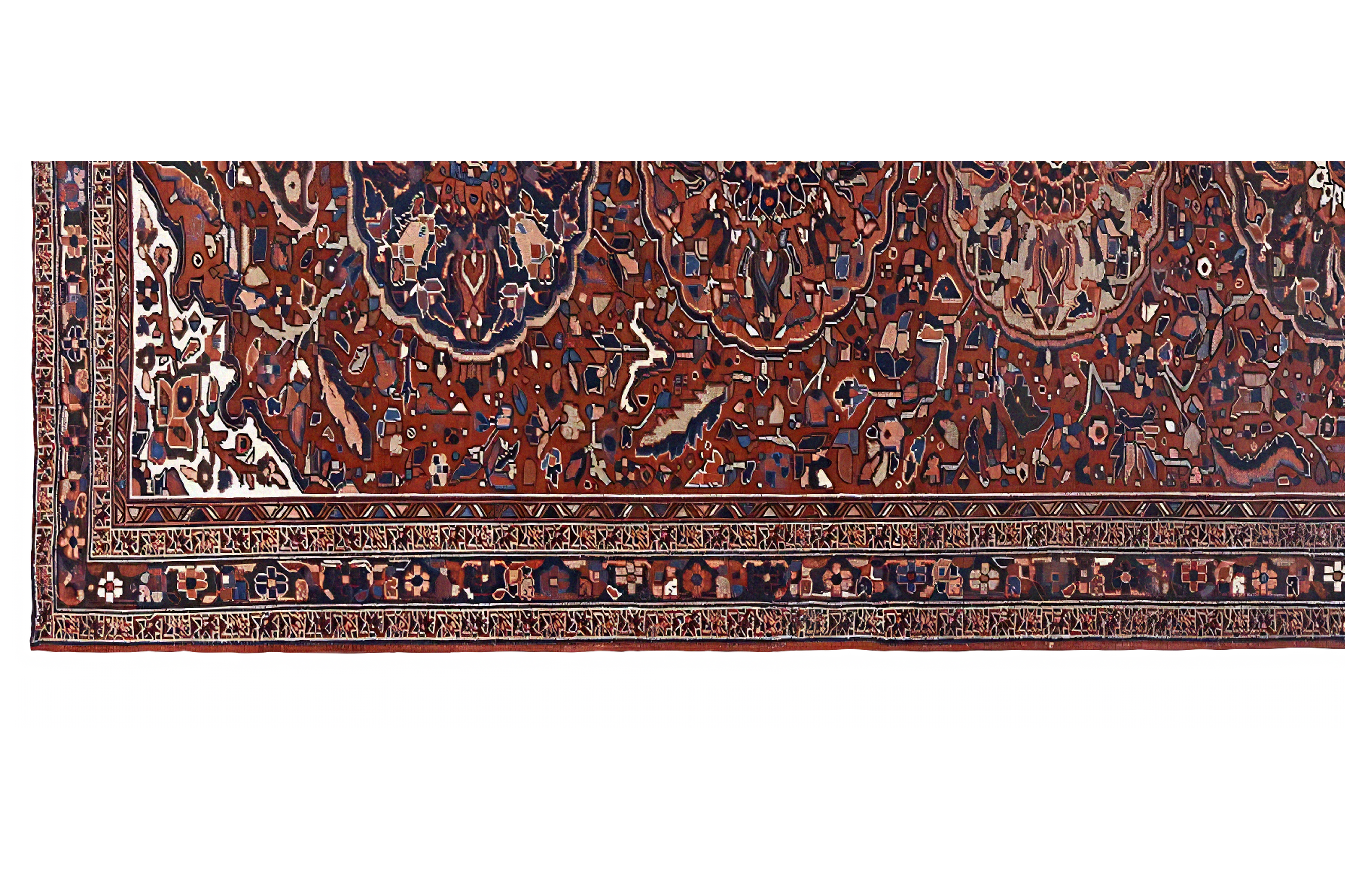 Thumbnail 7 for Persian Heriz Traditional Rug 97129