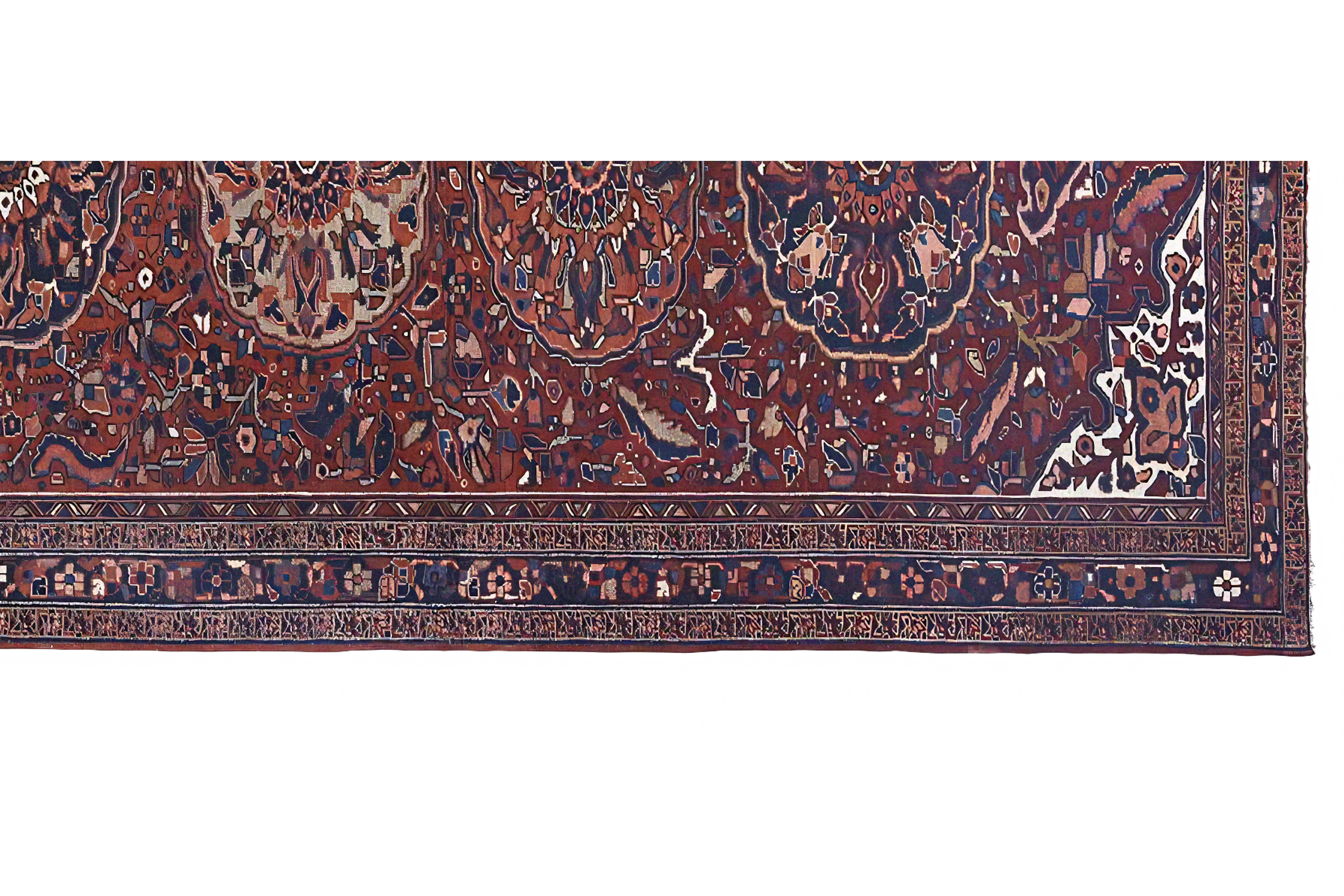 Thumbnail 8 for Persian Heriz Traditional Rug 97129
