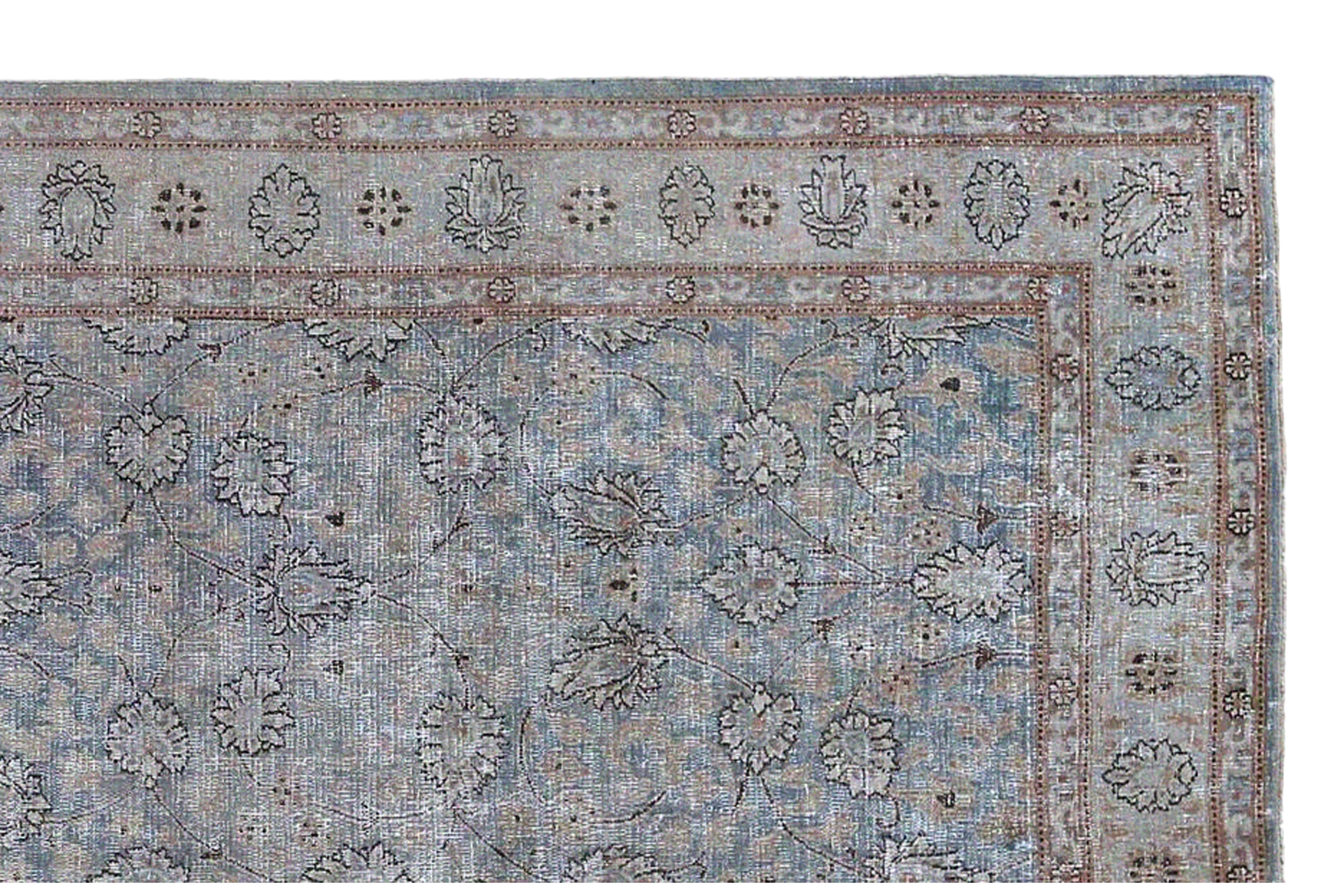 Thumbnail 6 for Antique Persian Mashad Traditional Rug 97157