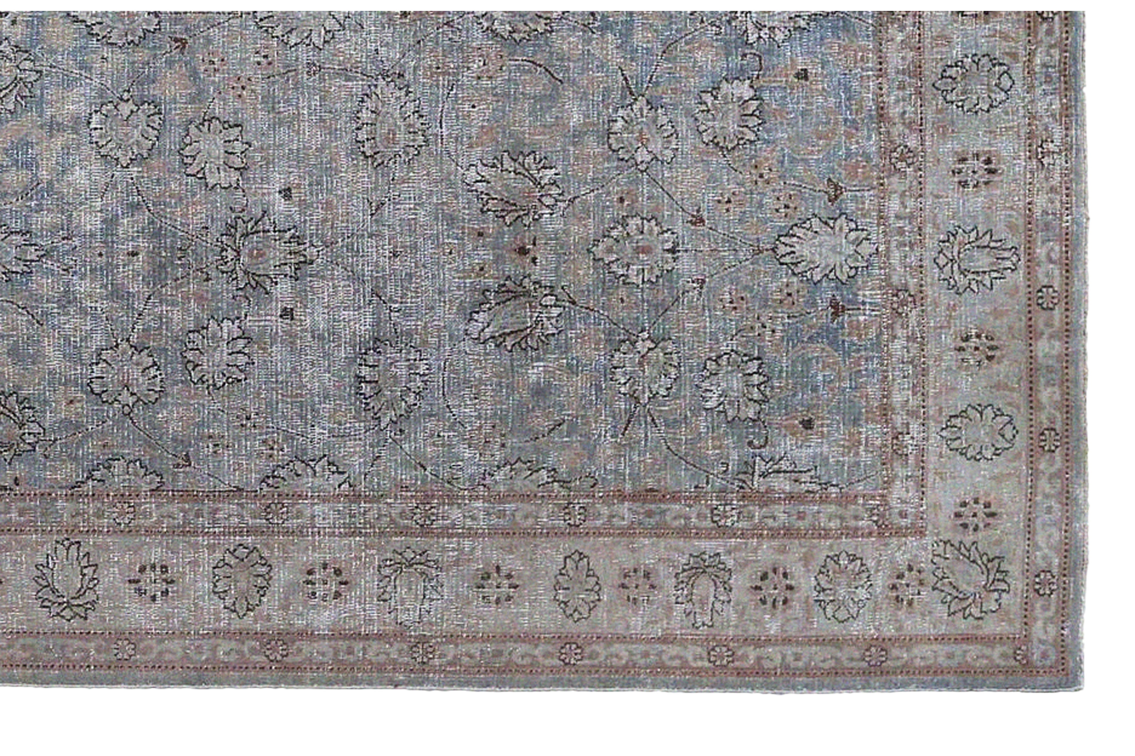 Thumbnail 8 for Antique Persian Mashad Traditional Rug 97157