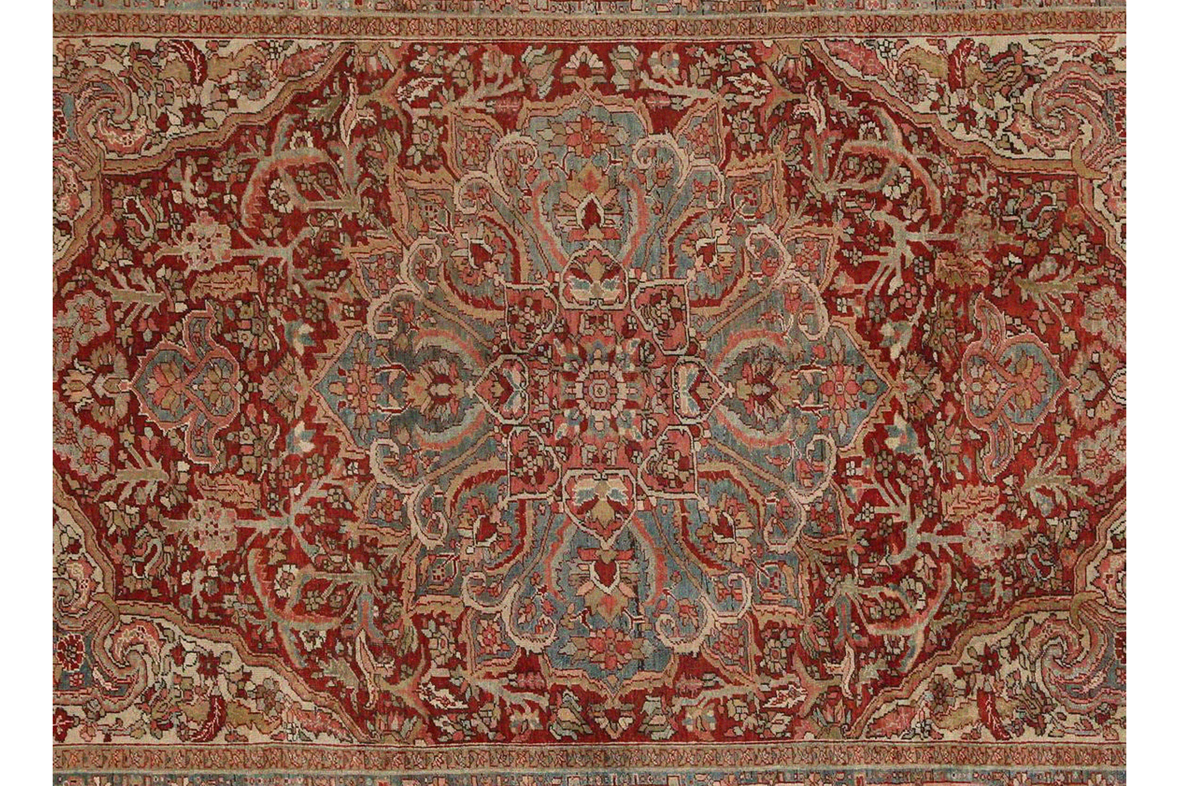 Thumbnail 3 for Persian Heriz Traditional Rug 97195