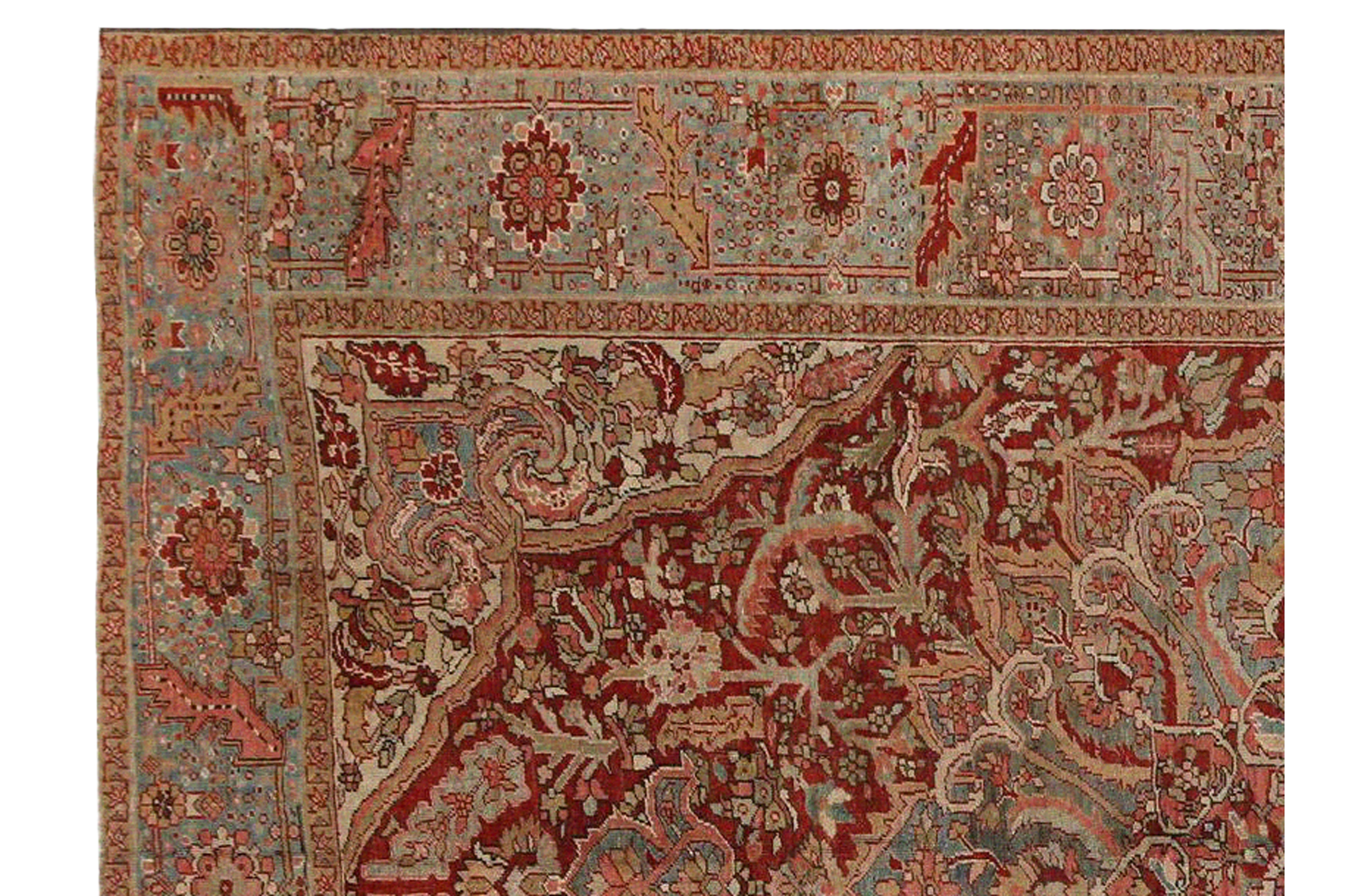 Thumbnail 5 for Persian Heriz Traditional Rug 97195
