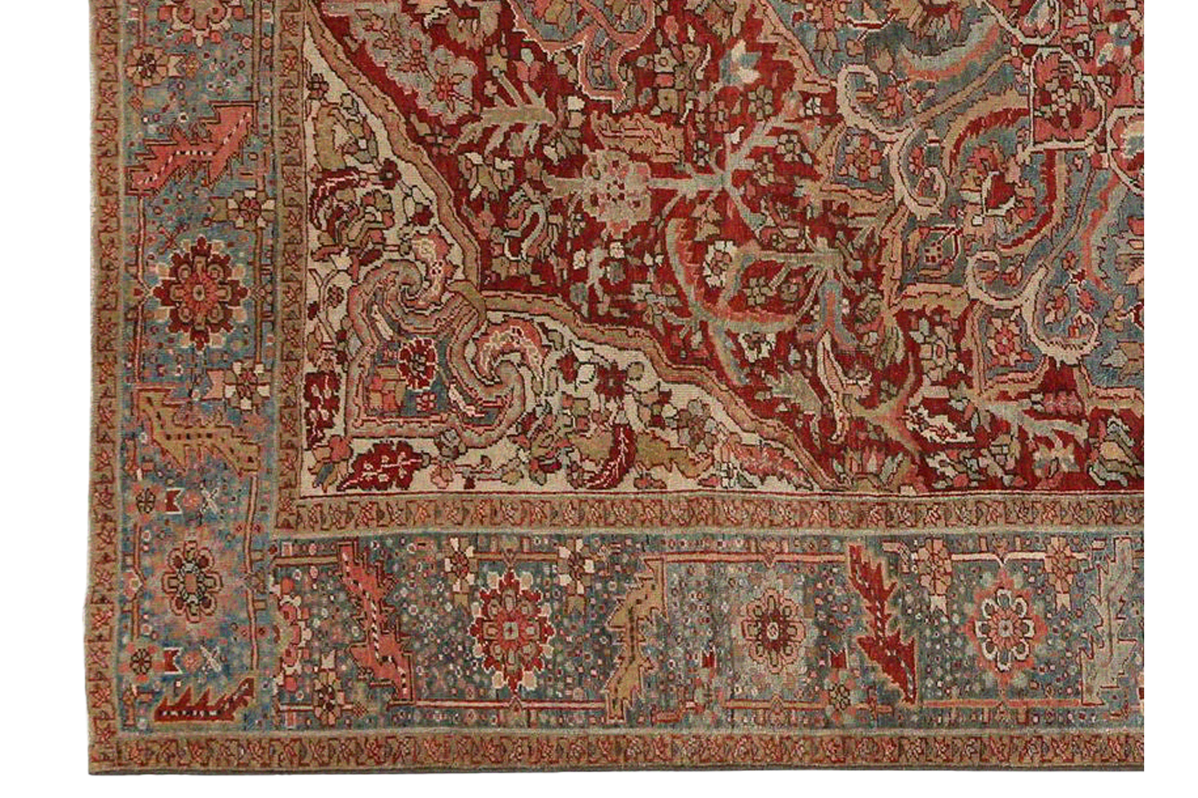 Thumbnail 7 for Persian Heriz Traditional Rug 97195