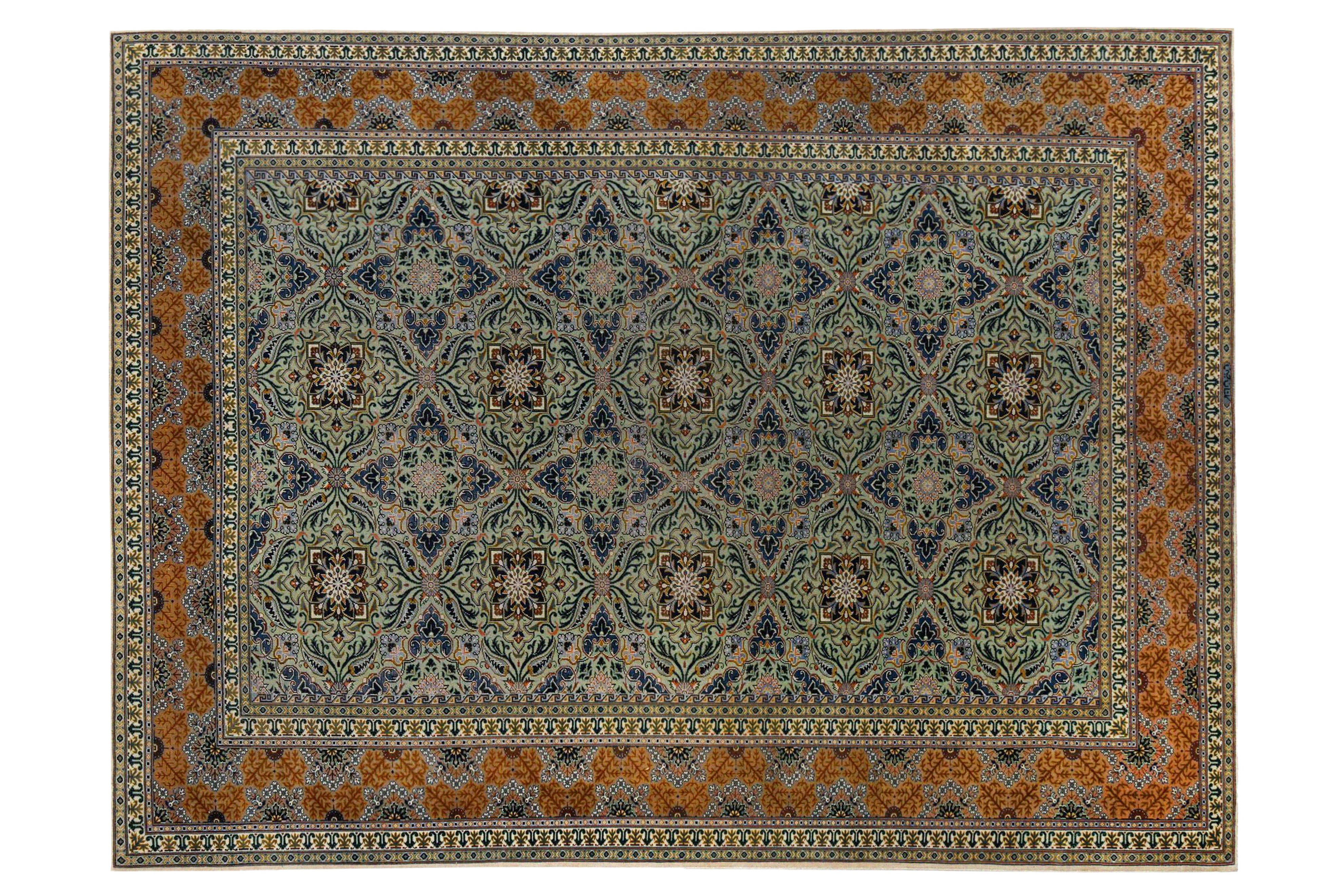 Thumbnail 2 for Vintage Persian Kashan Traditional Rug 97197