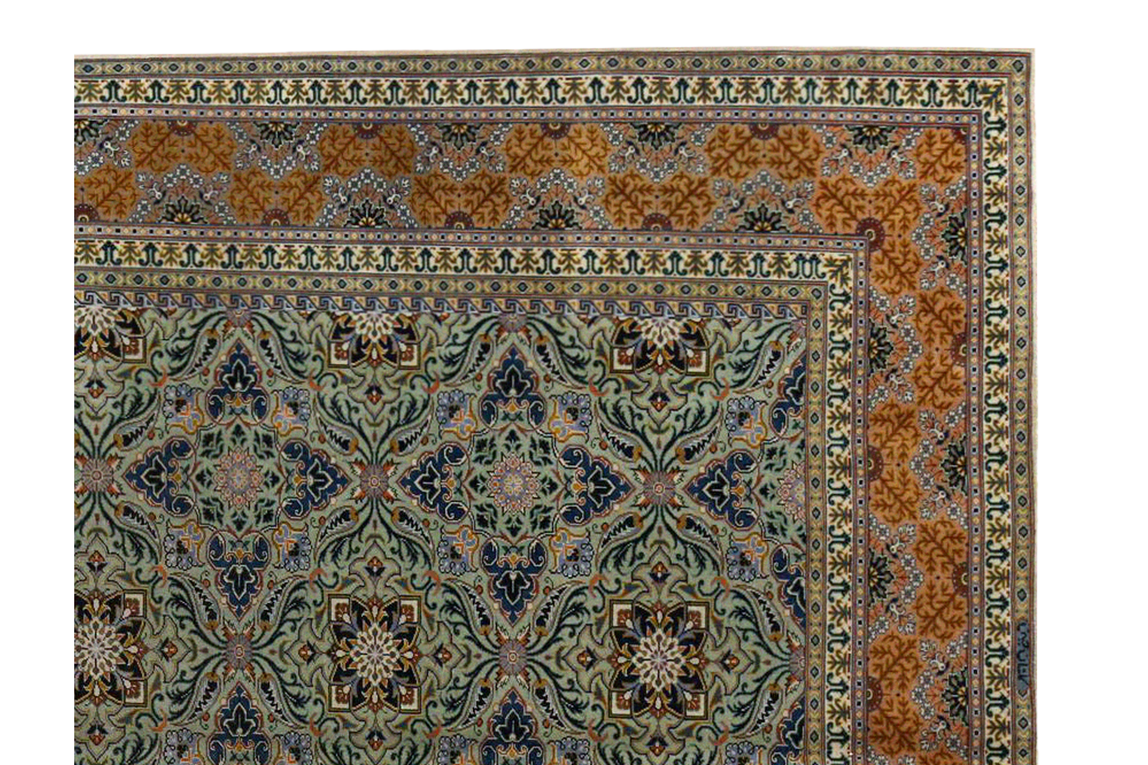 Thumbnail 6 for Vintage Persian Kashan Traditional Rug 97197