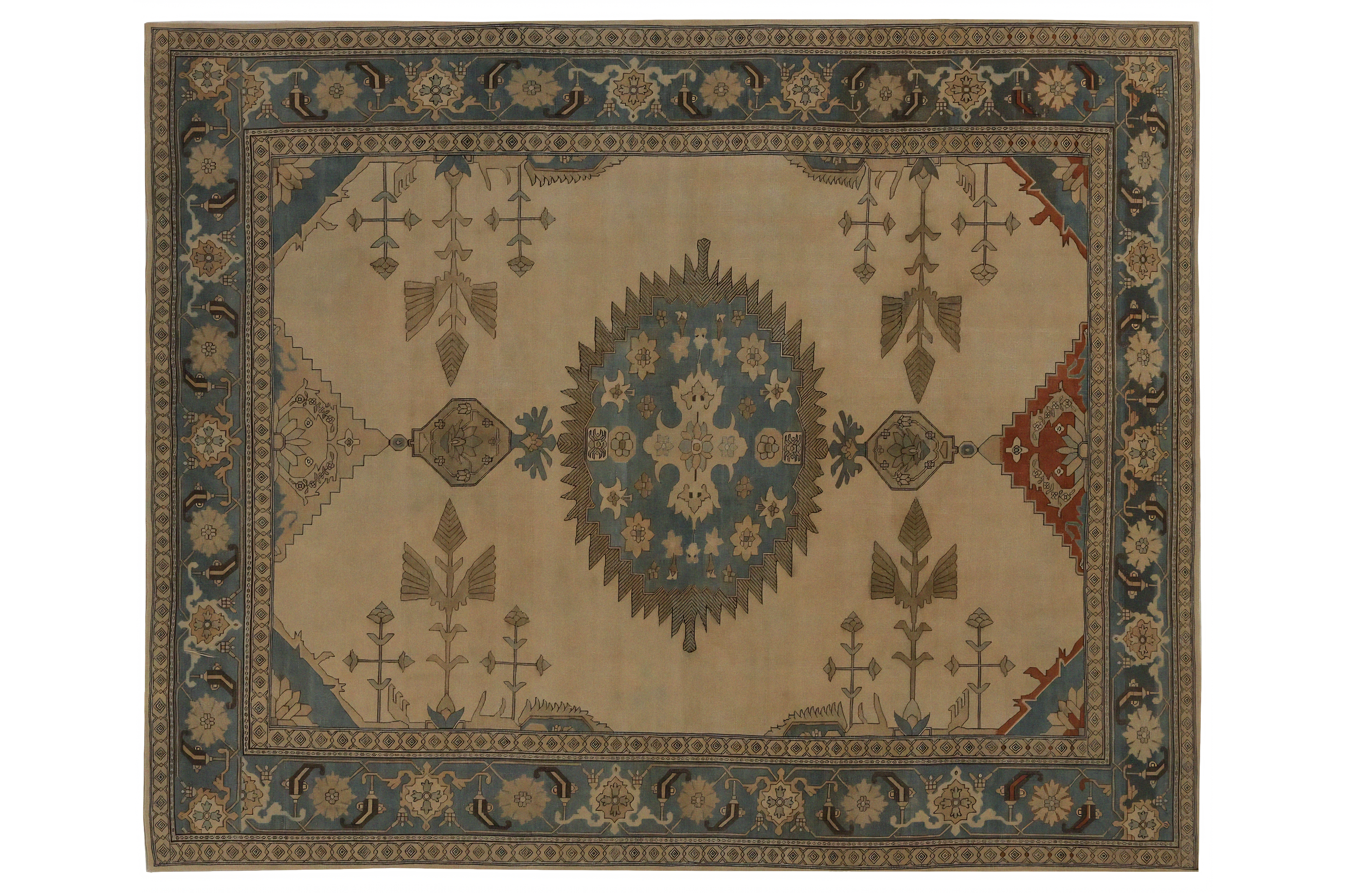 Thumbnail 2 for Persian Heriz Traditional Rug 97199