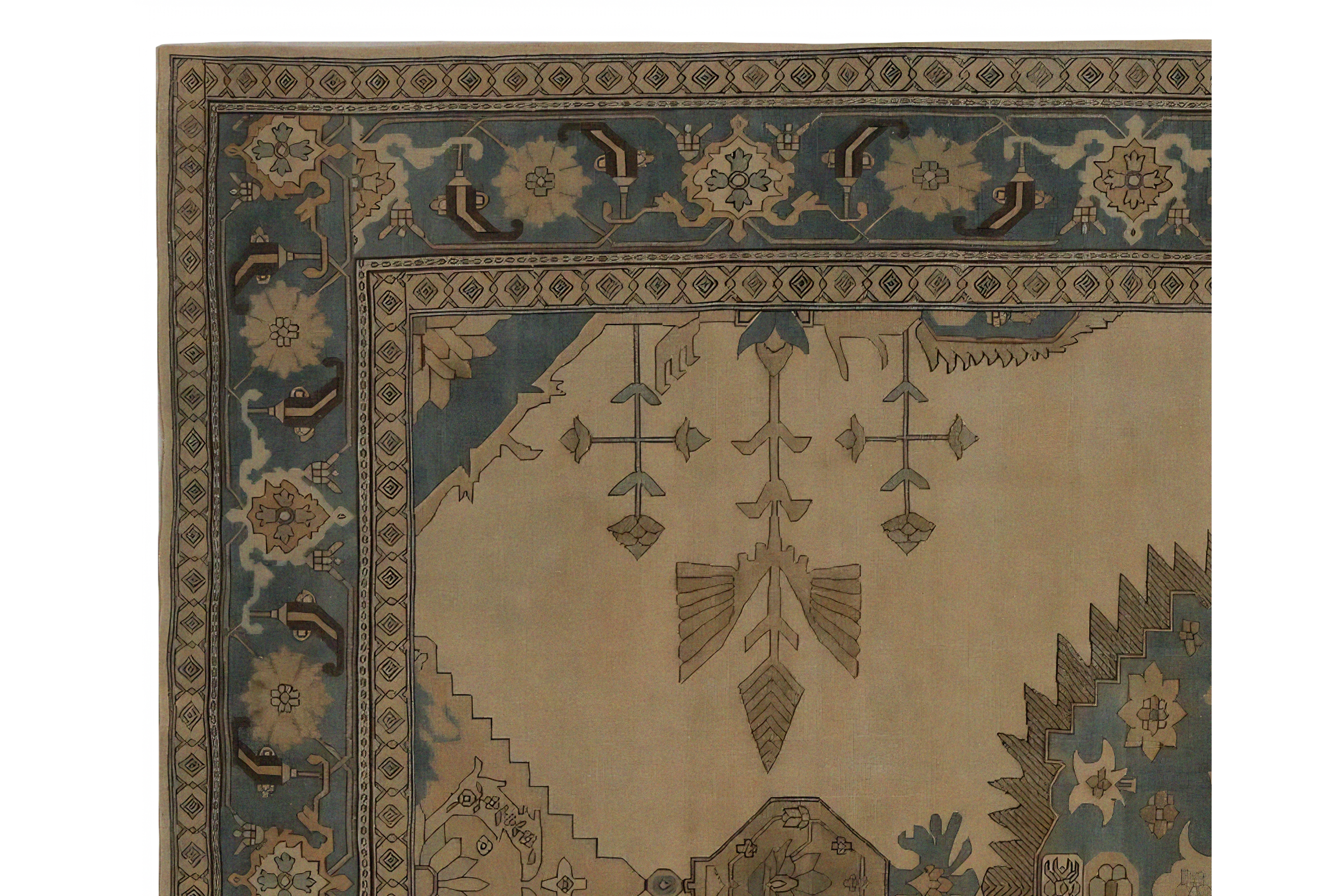 Thumbnail 5 for Persian Heriz Traditional Rug 97199
