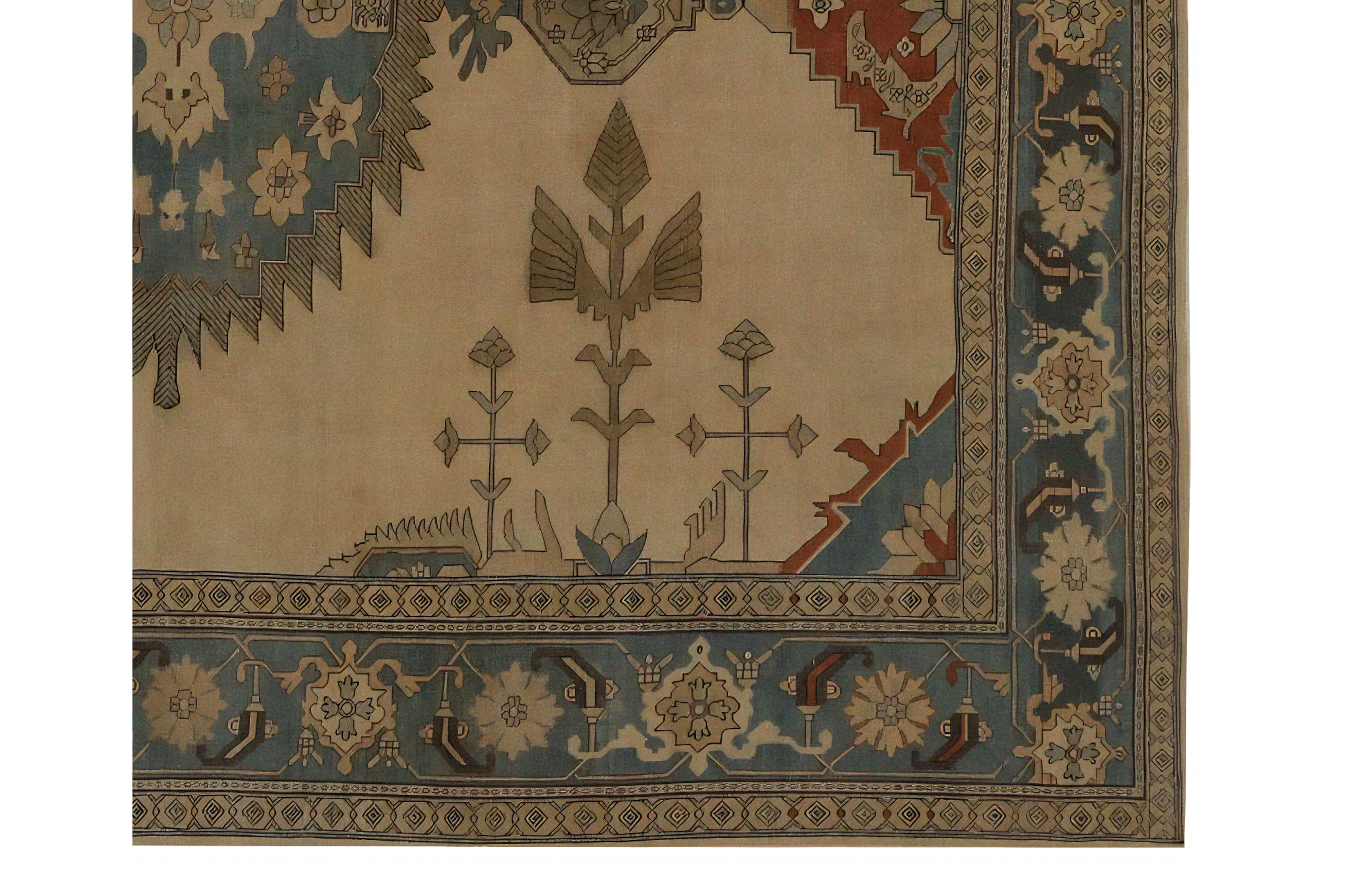 Thumbnail 8 for Persian Heriz Traditional Rug 97199