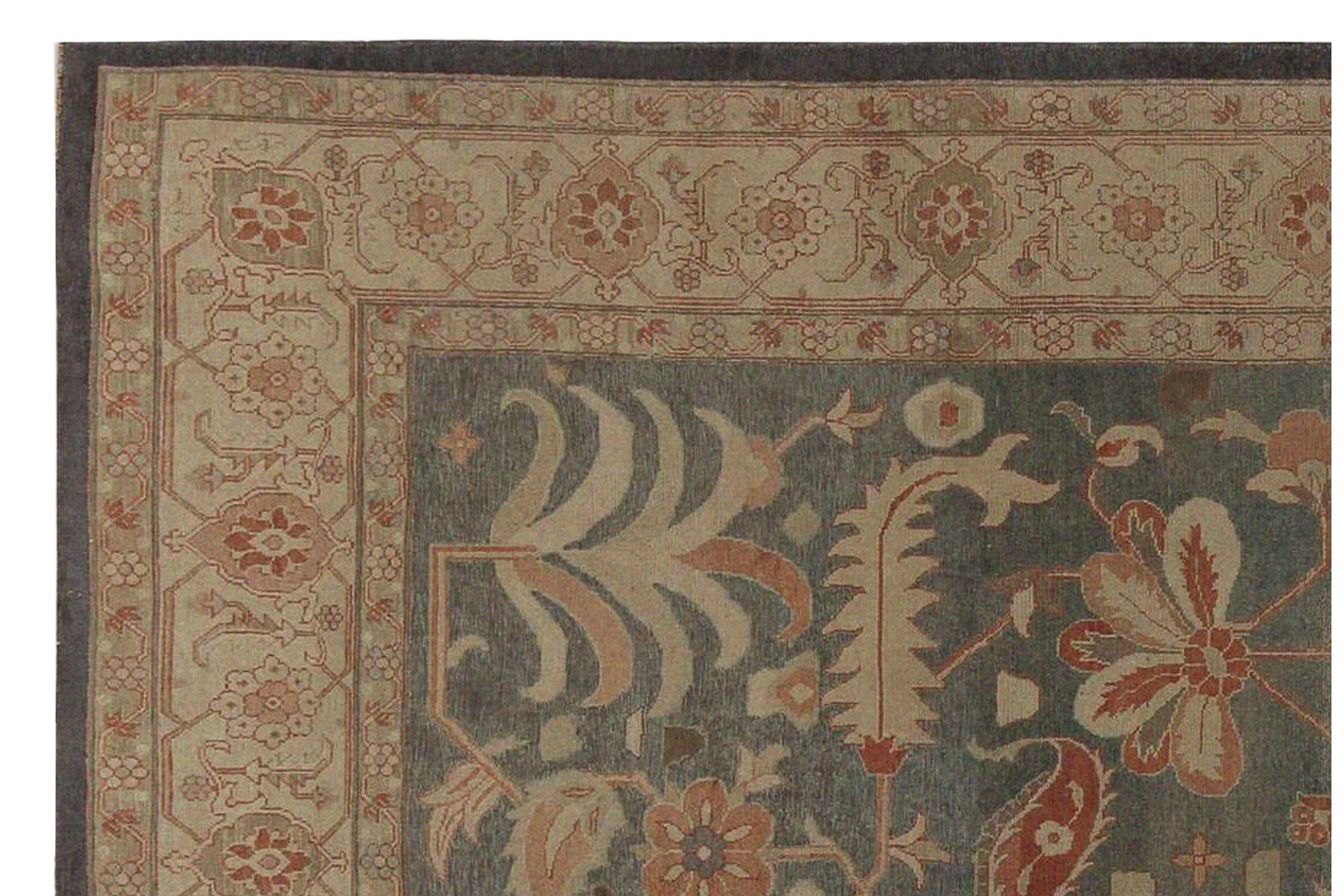 Thumbnail 5 for Persian Heriz Traditional Rug 97206