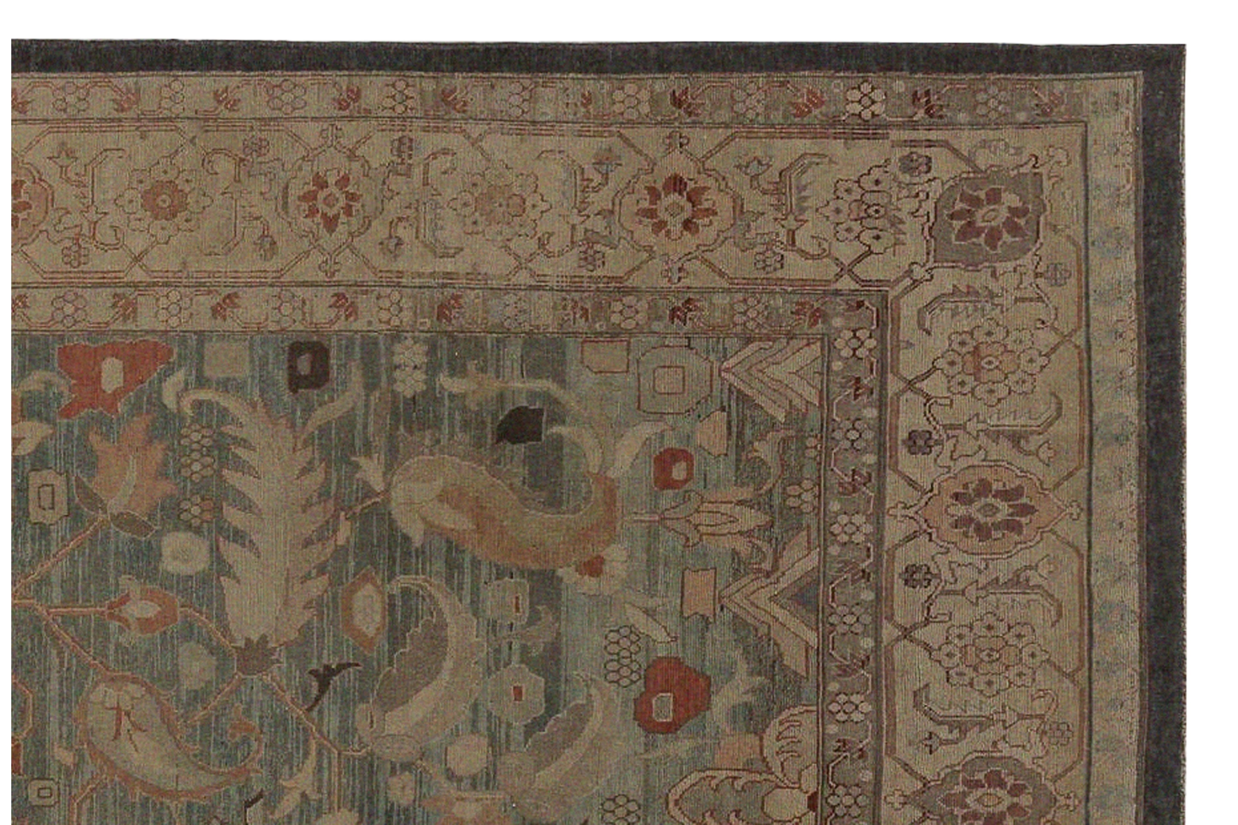 Thumbnail 6 for Persian Heriz Traditional Rug 97206