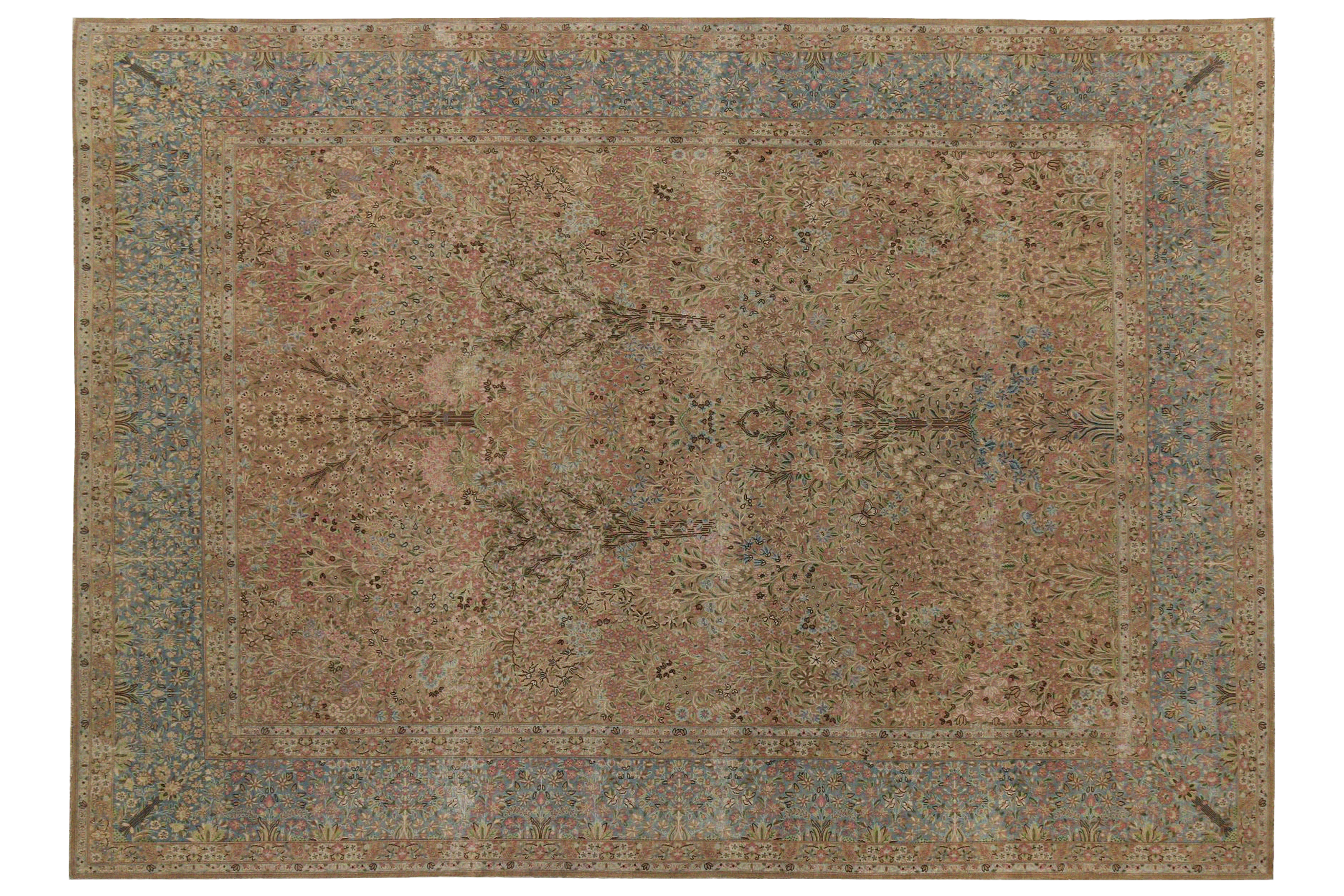 Thumbnail 2 for Vintage Persian Kerman Traditional Rug 97218