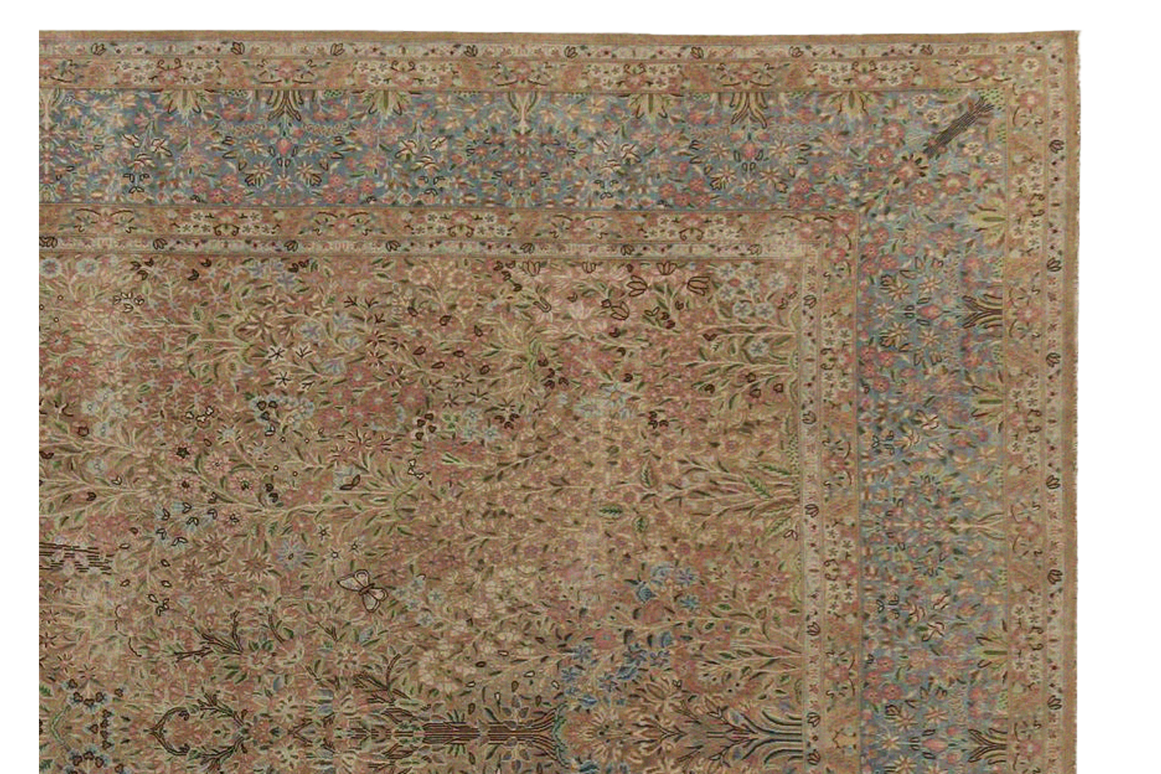 Thumbnail 6 for Vintage Persian Kerman Traditional Rug 97218