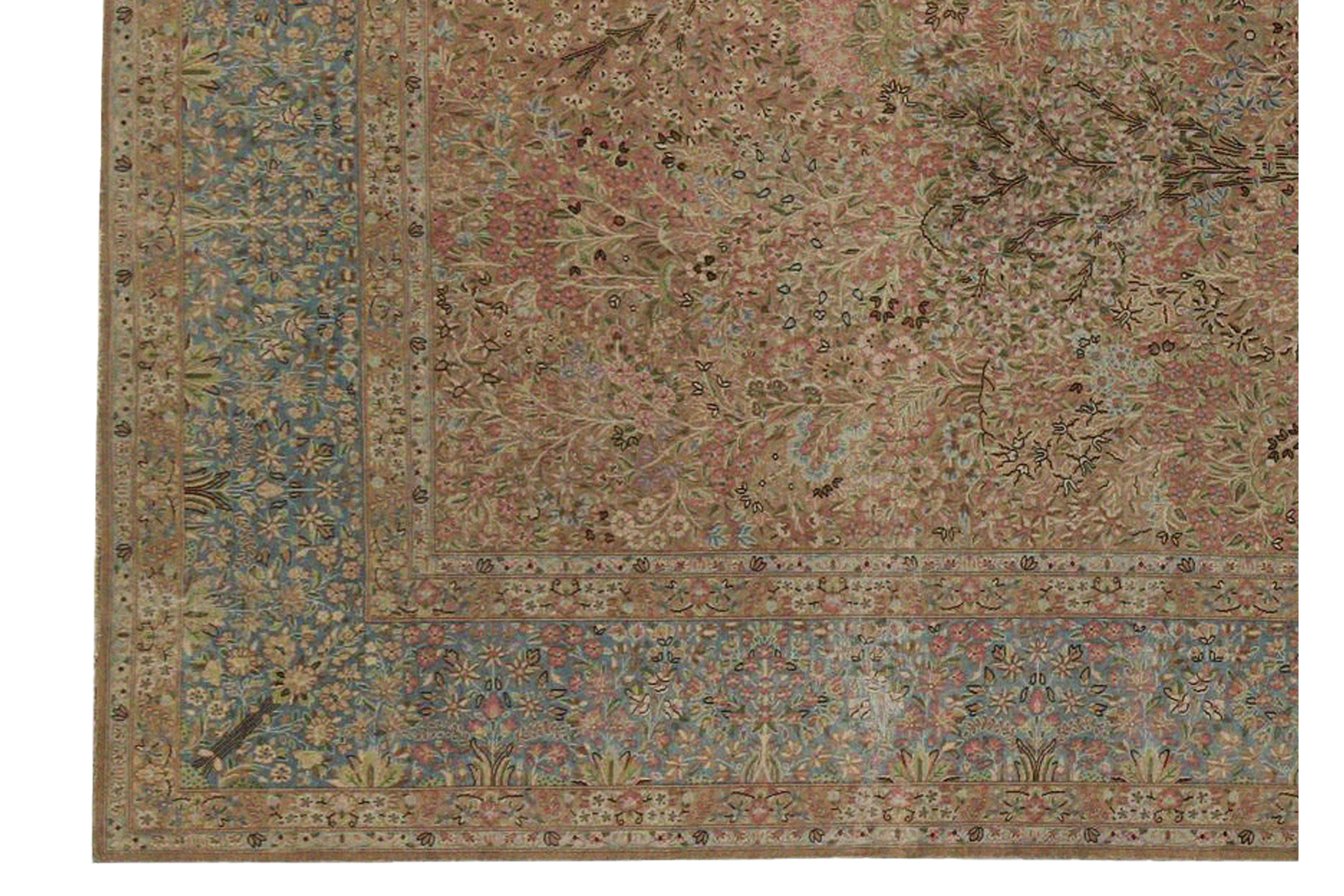 Thumbnail 7 for Vintage Persian Kerman Traditional Rug 97218