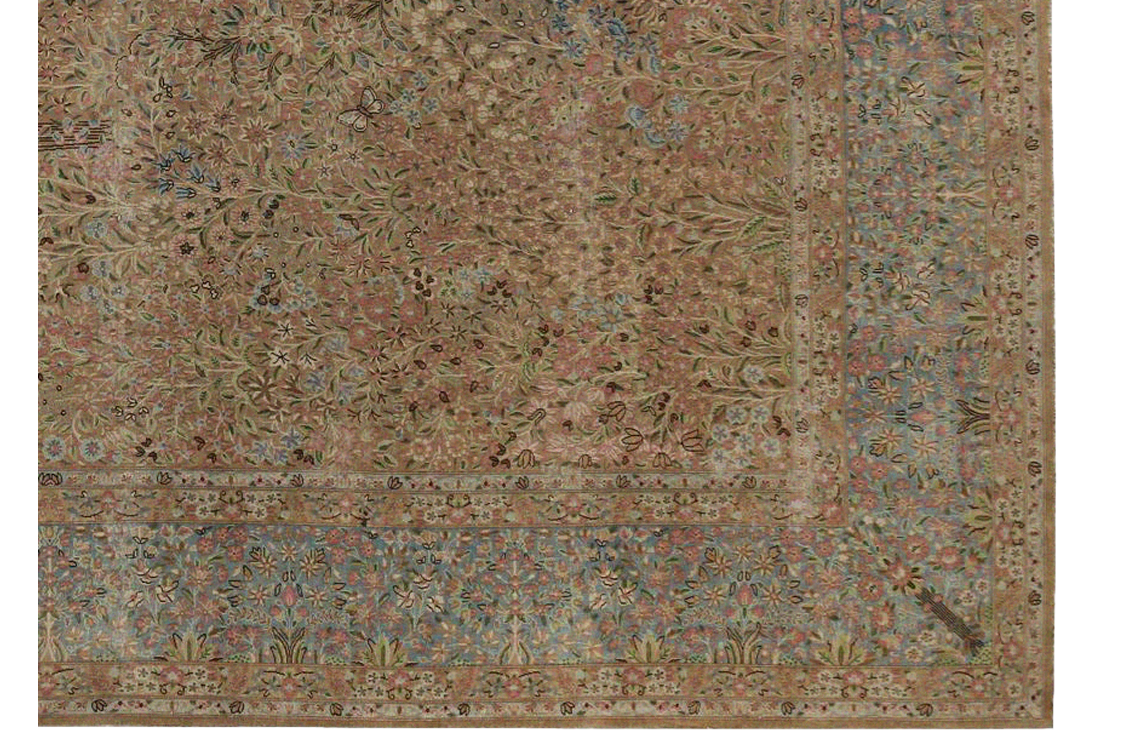 Thumbnail 8 for Vintage Persian Kerman Traditional Rug 97218