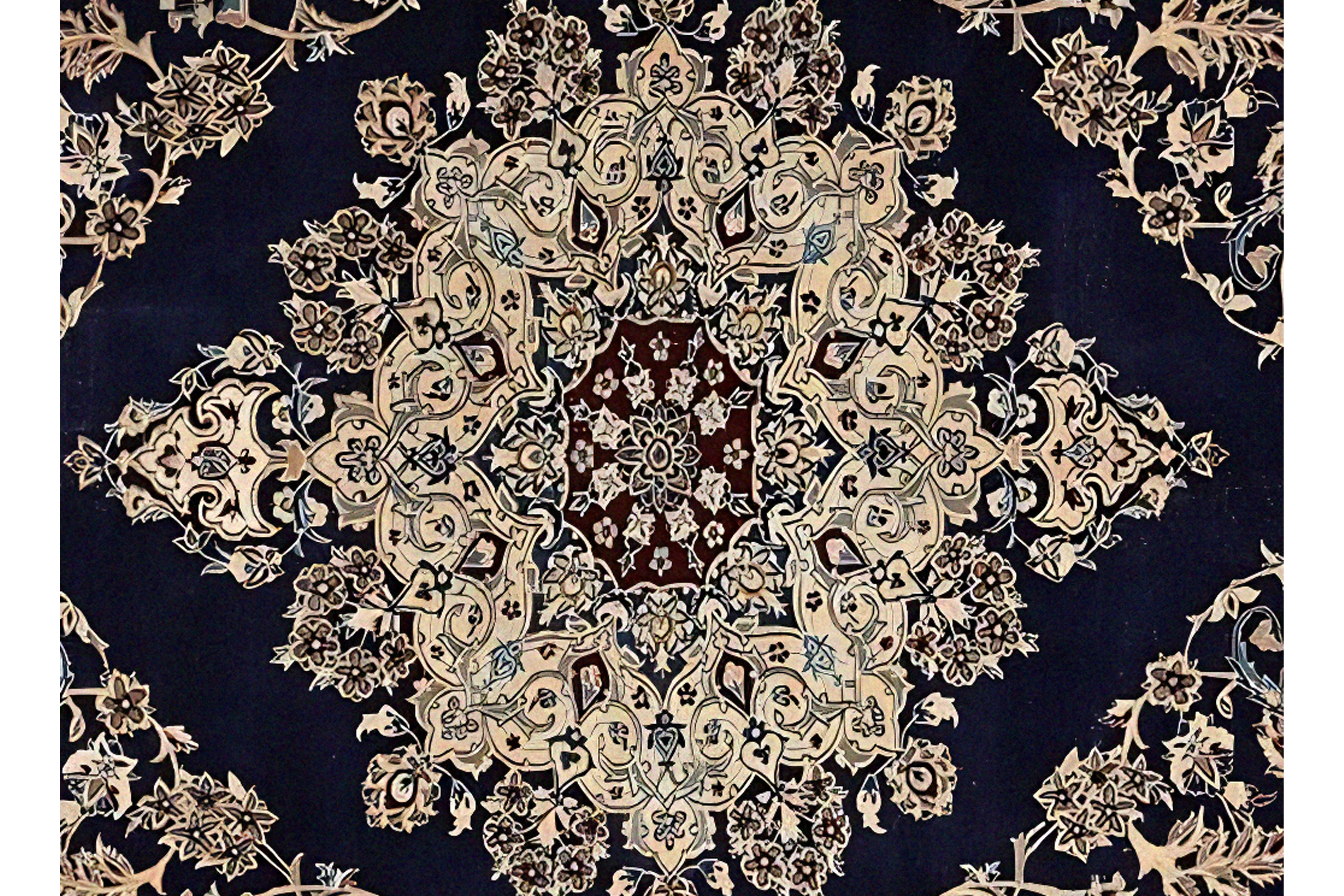 Thumbnail 4 for Persian Nain Traditional Rug 97227