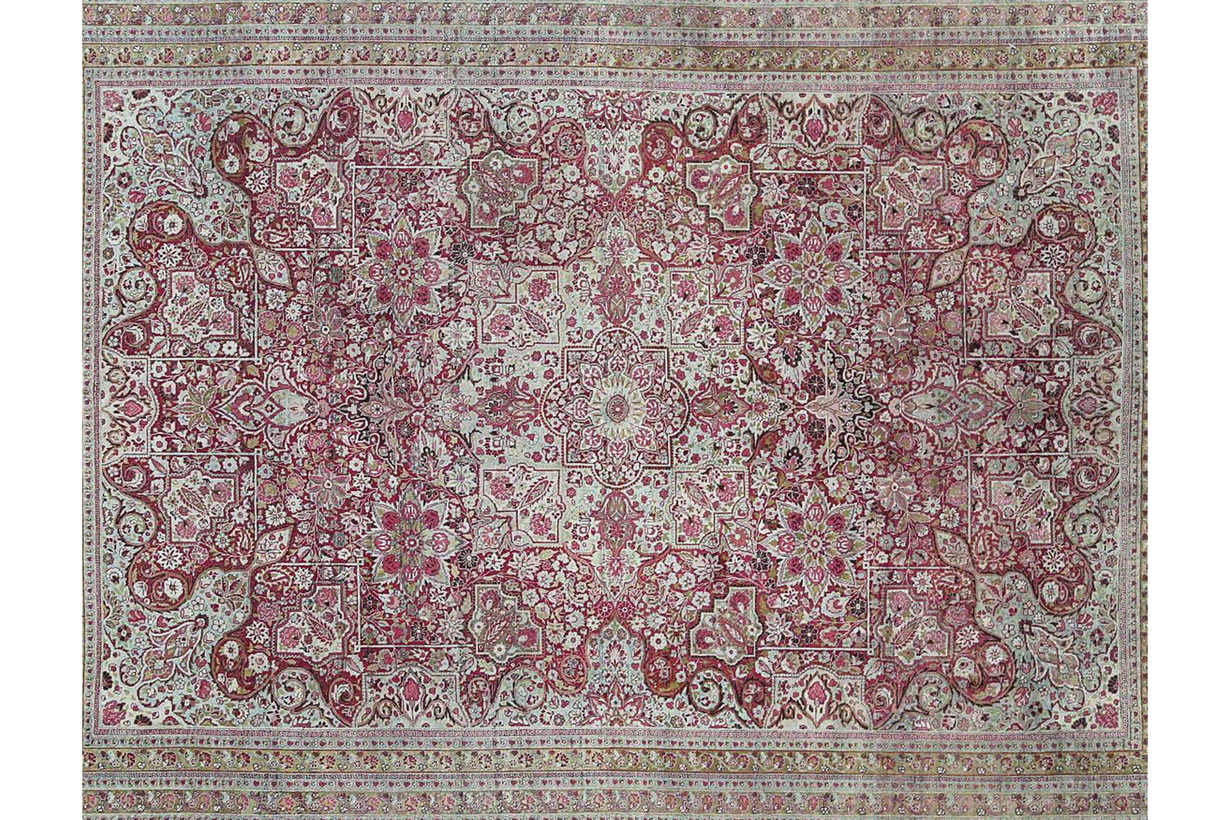 Thumbnail 3 for Persian Mashad Traditional Rug 97232