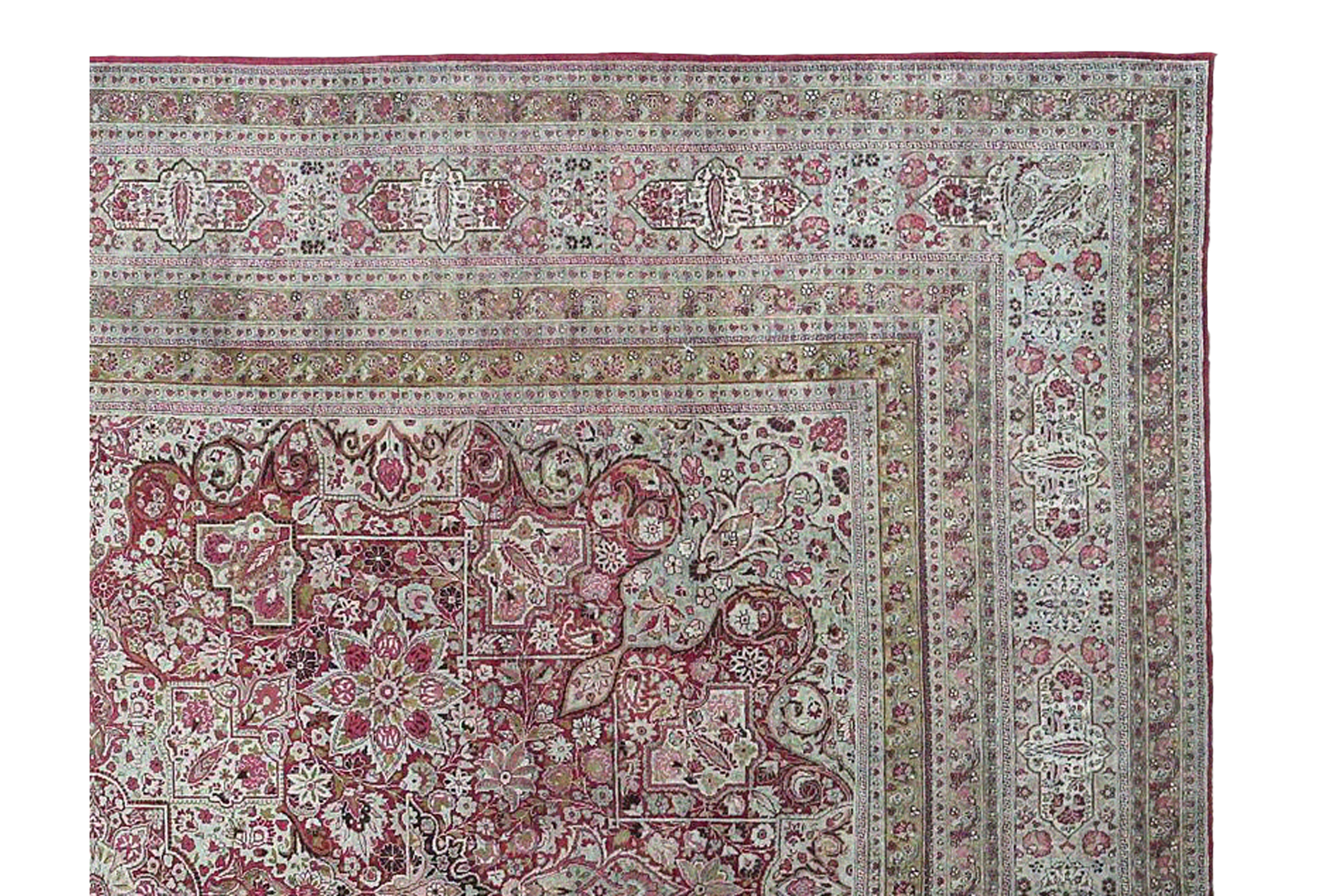 Thumbnail 6 for Persian Mashad Traditional Rug 97232