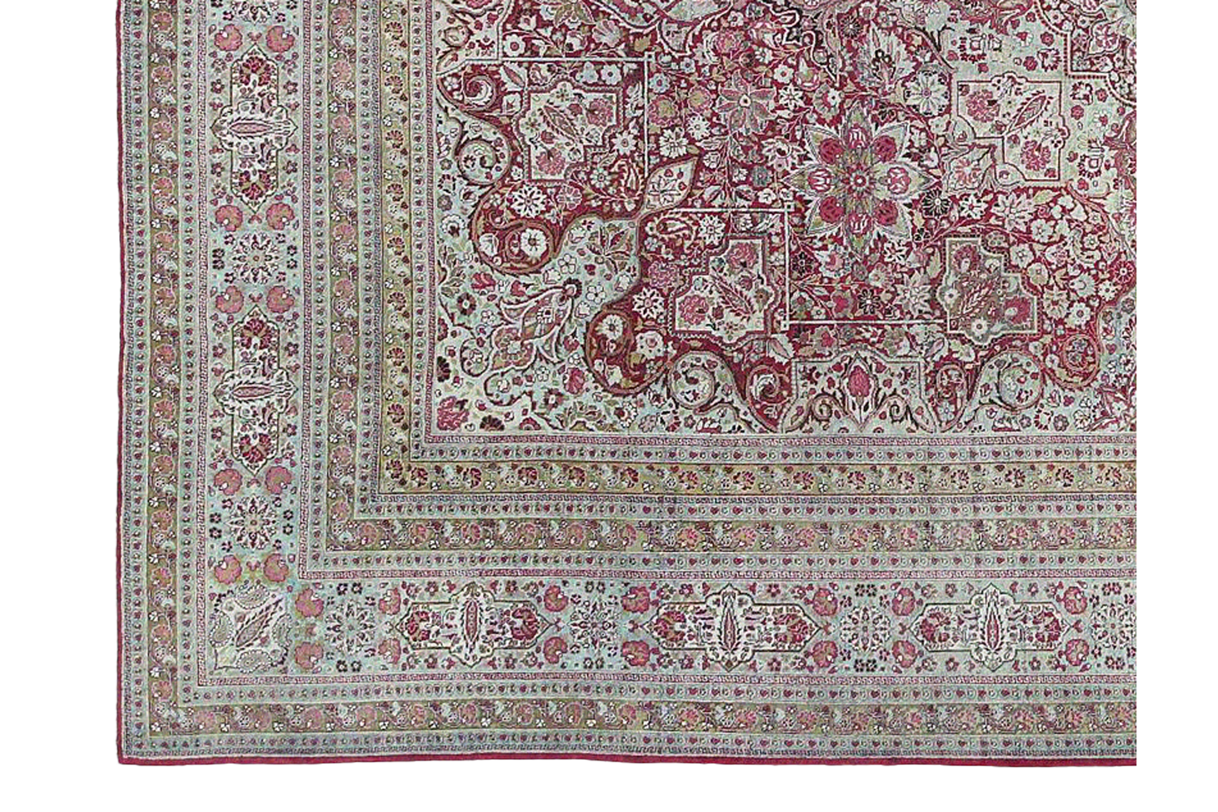 Thumbnail 7 for Persian Mashad Traditional Rug 97232