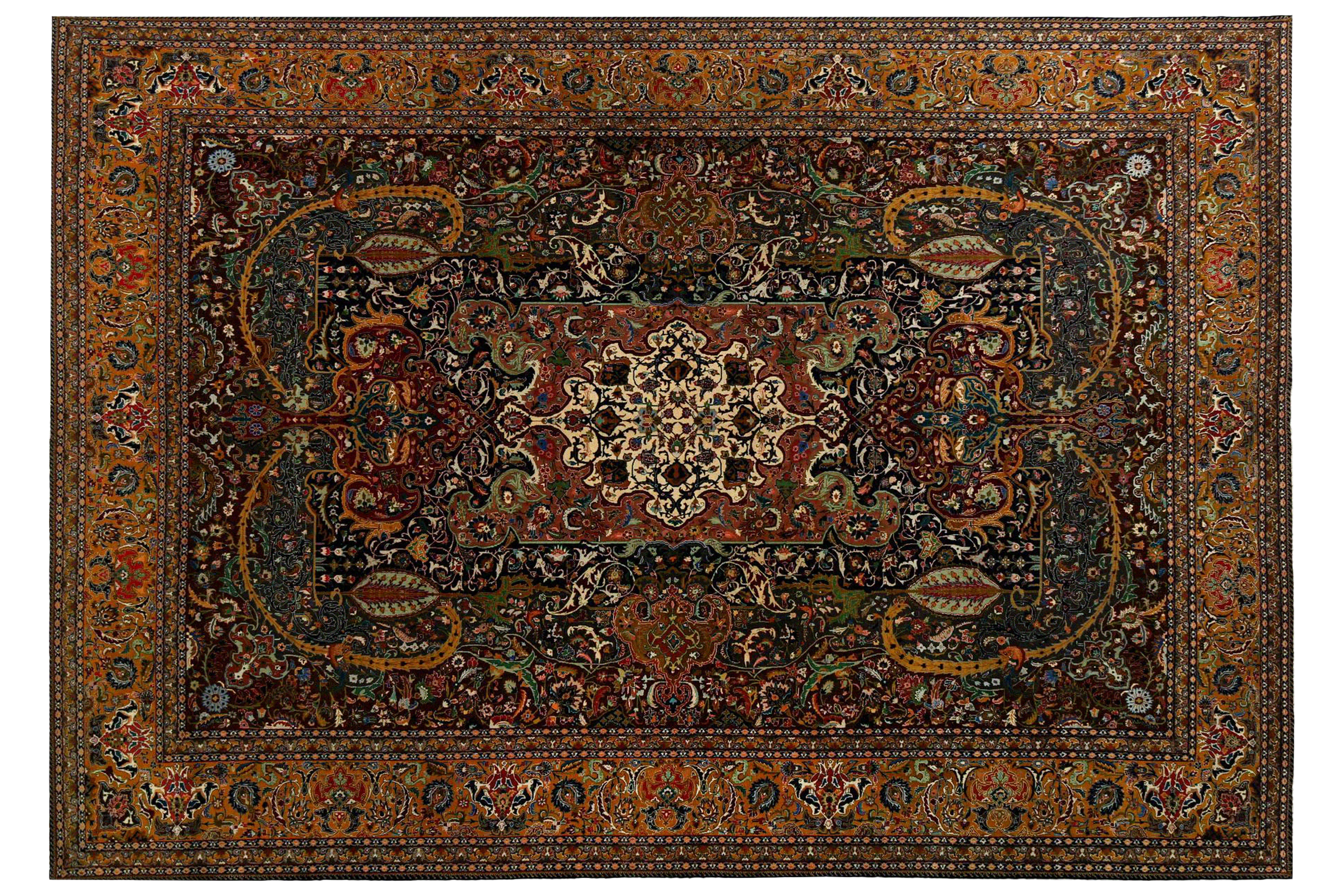 Thumbnail 2 for Persian Tabriz Traditional Rug 97243