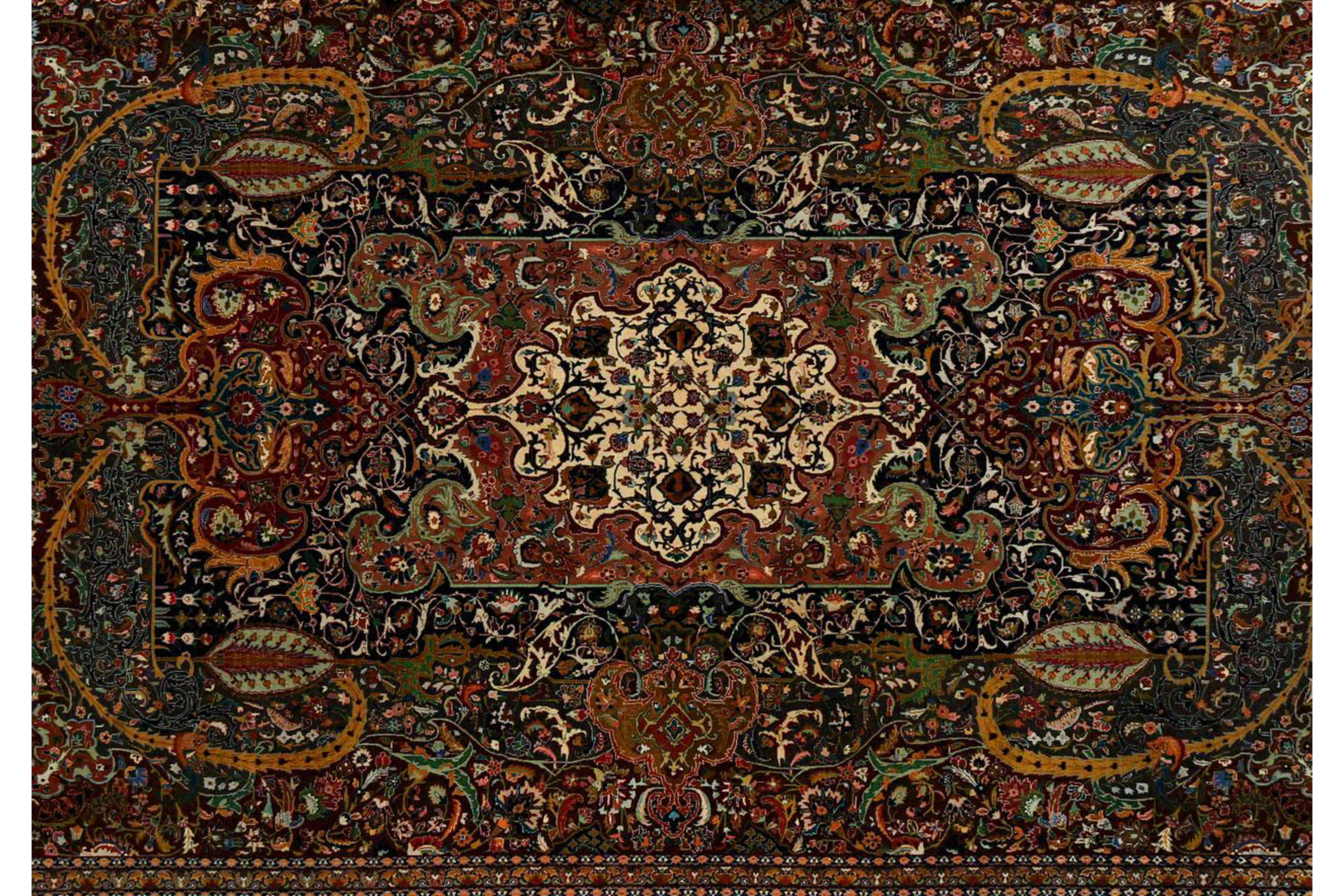 Thumbnail 3 for Persian Tabriz Traditional Rug 97243