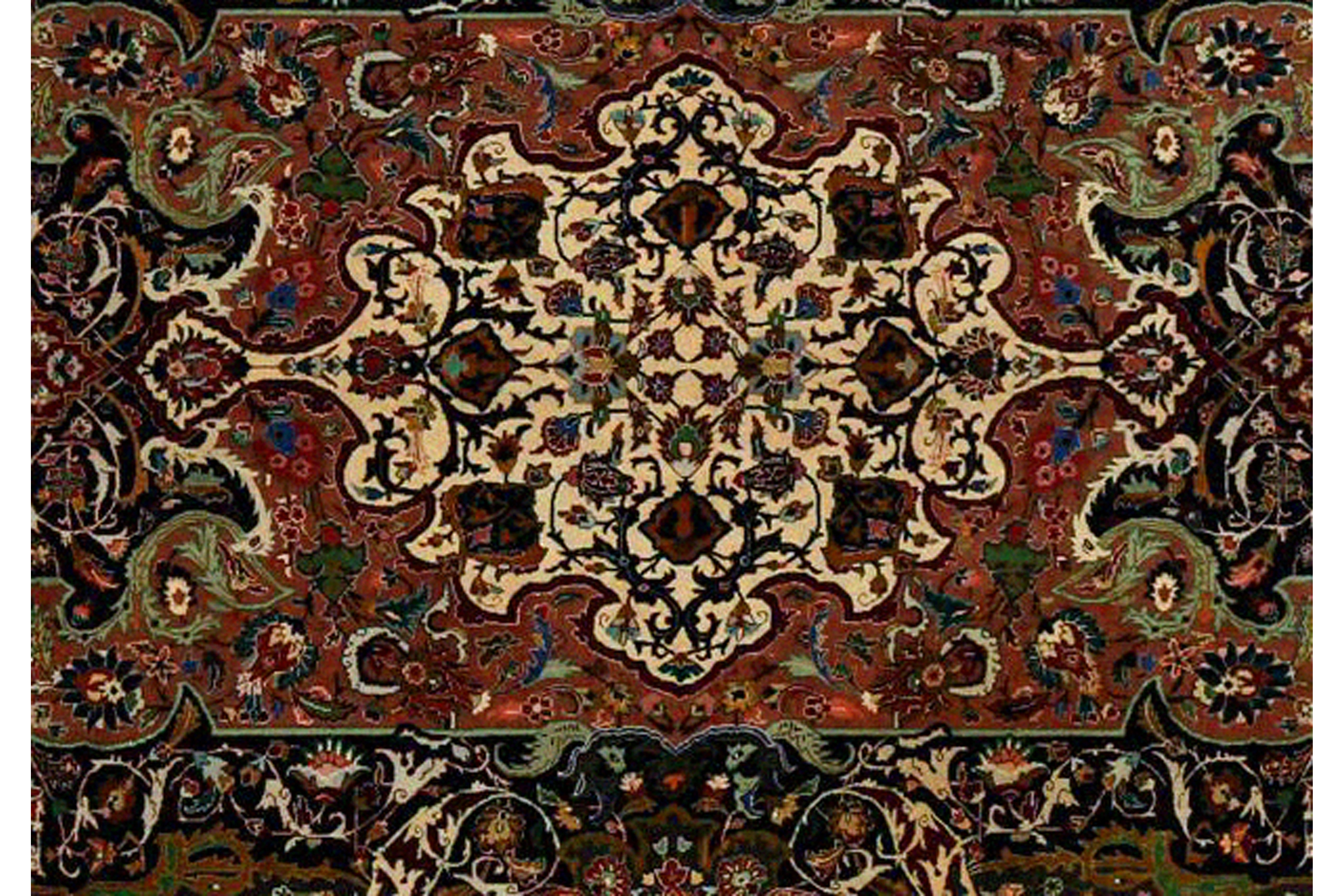 Thumbnail 4 for Persian Tabriz Traditional Rug 97243
