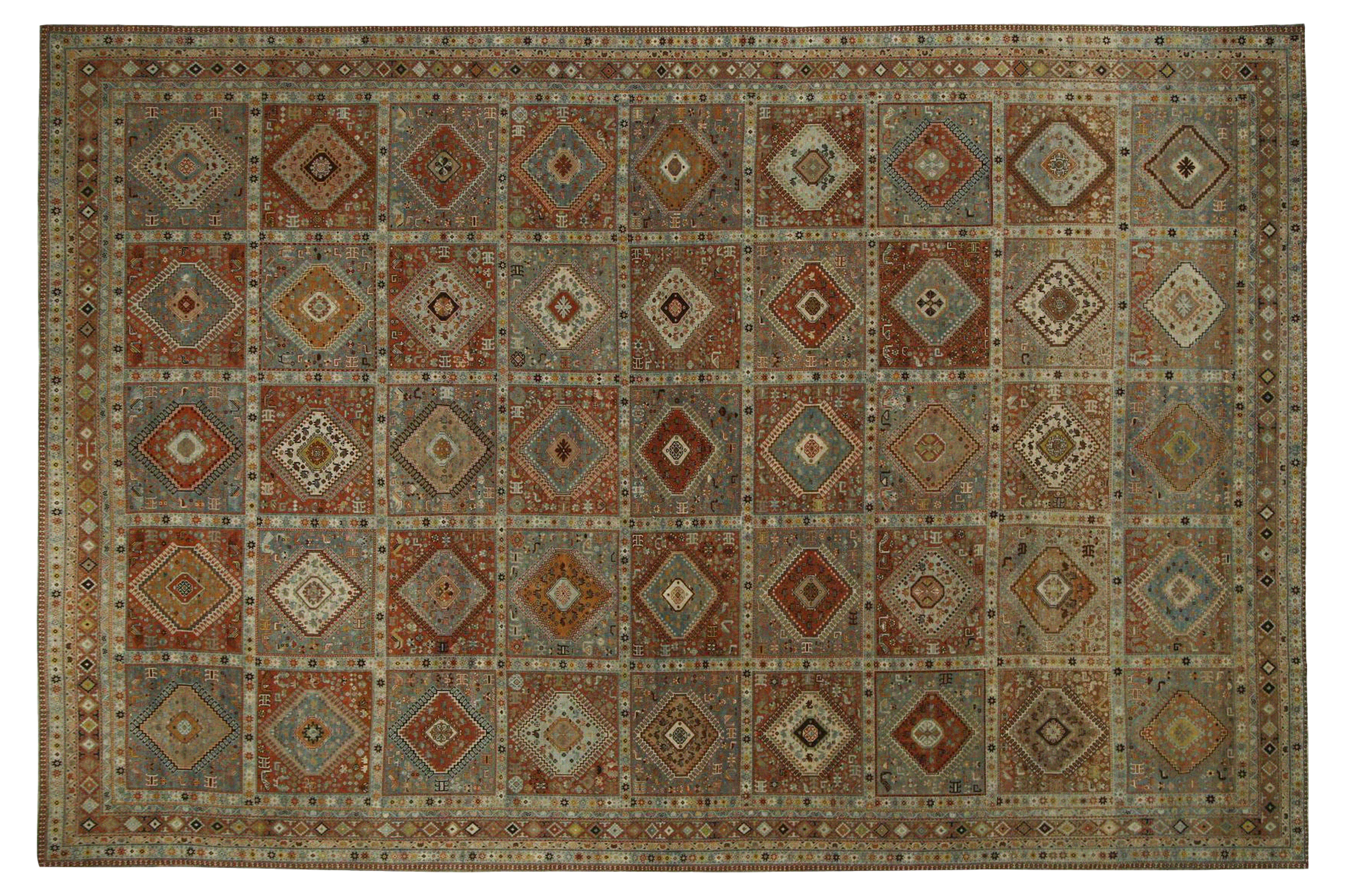 Thumbnail 2 for Antique Persian Shiraz Traditional Rug 97301