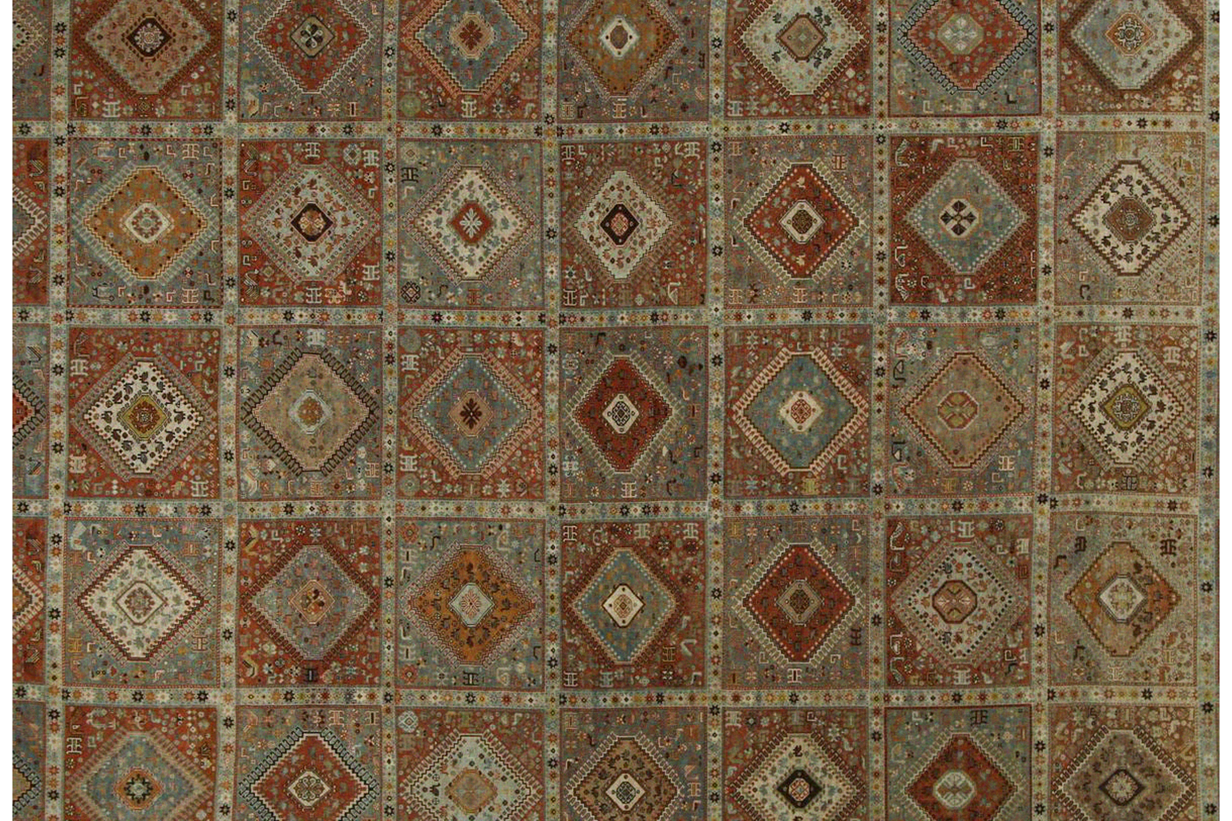 Thumbnail 3 for Antique Persian Shiraz Traditional Rug 97301