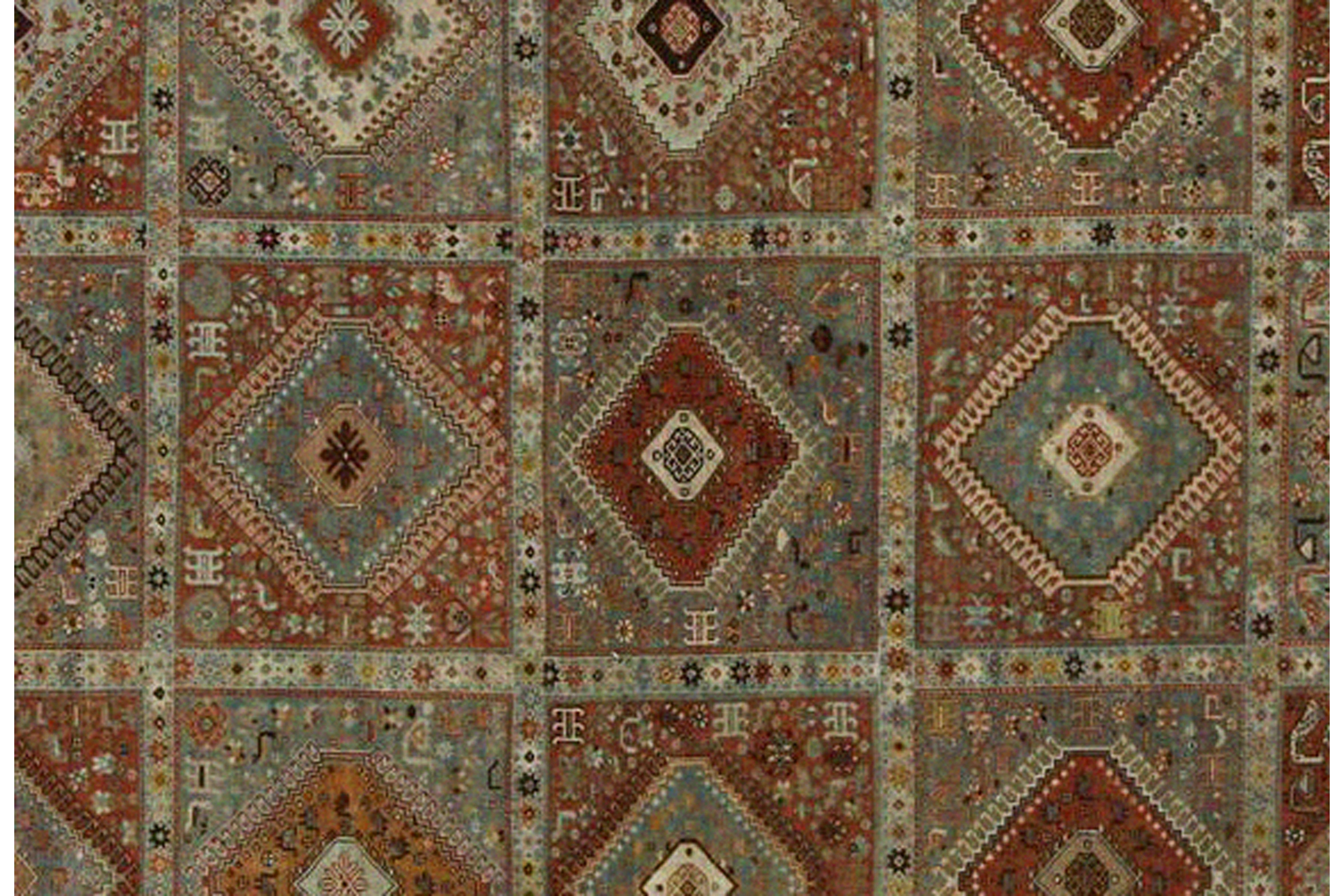 Thumbnail 4 for Antique Persian Shiraz Traditional Rug 97301