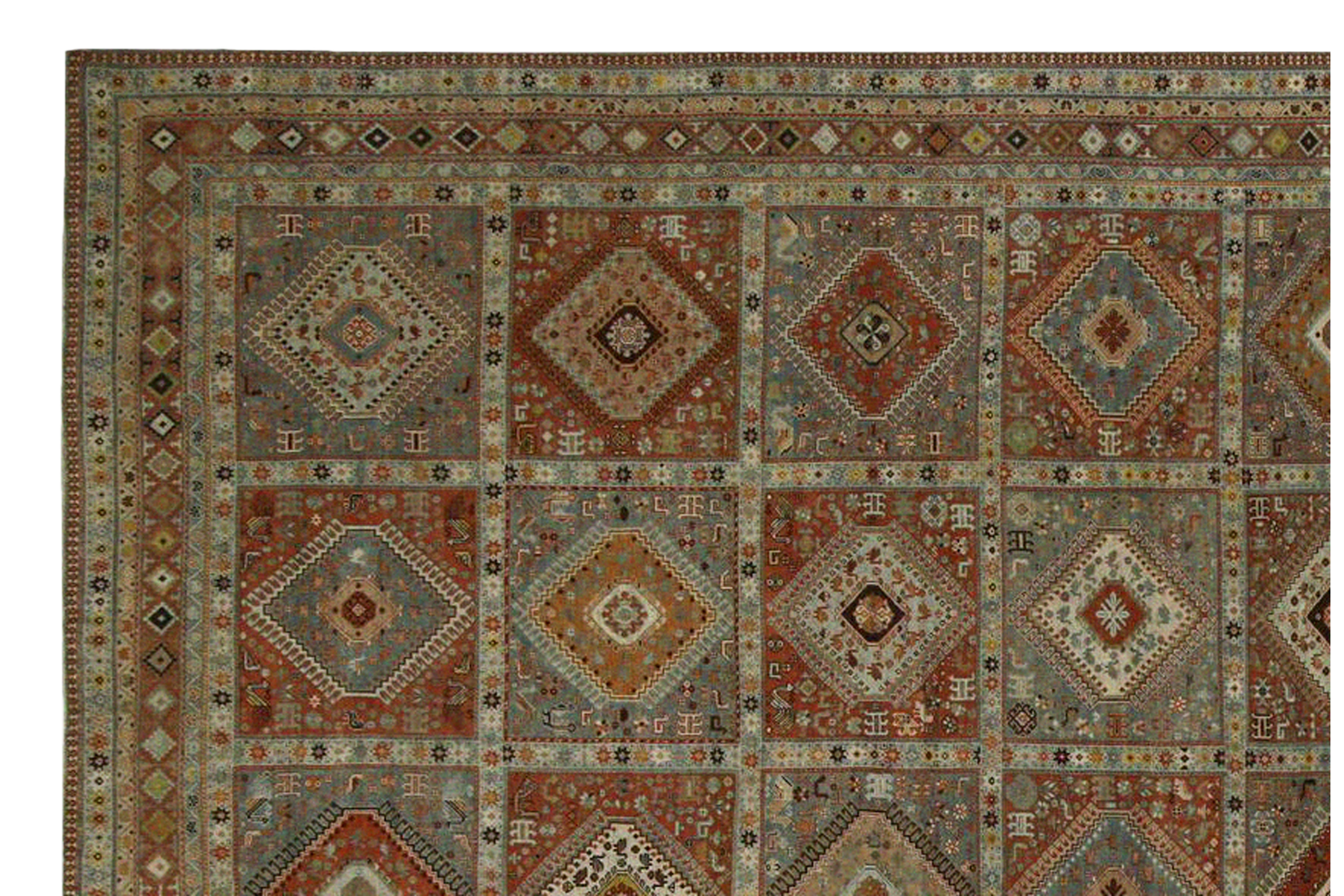Thumbnail 5 for Antique Persian Shiraz Traditional Rug 97301