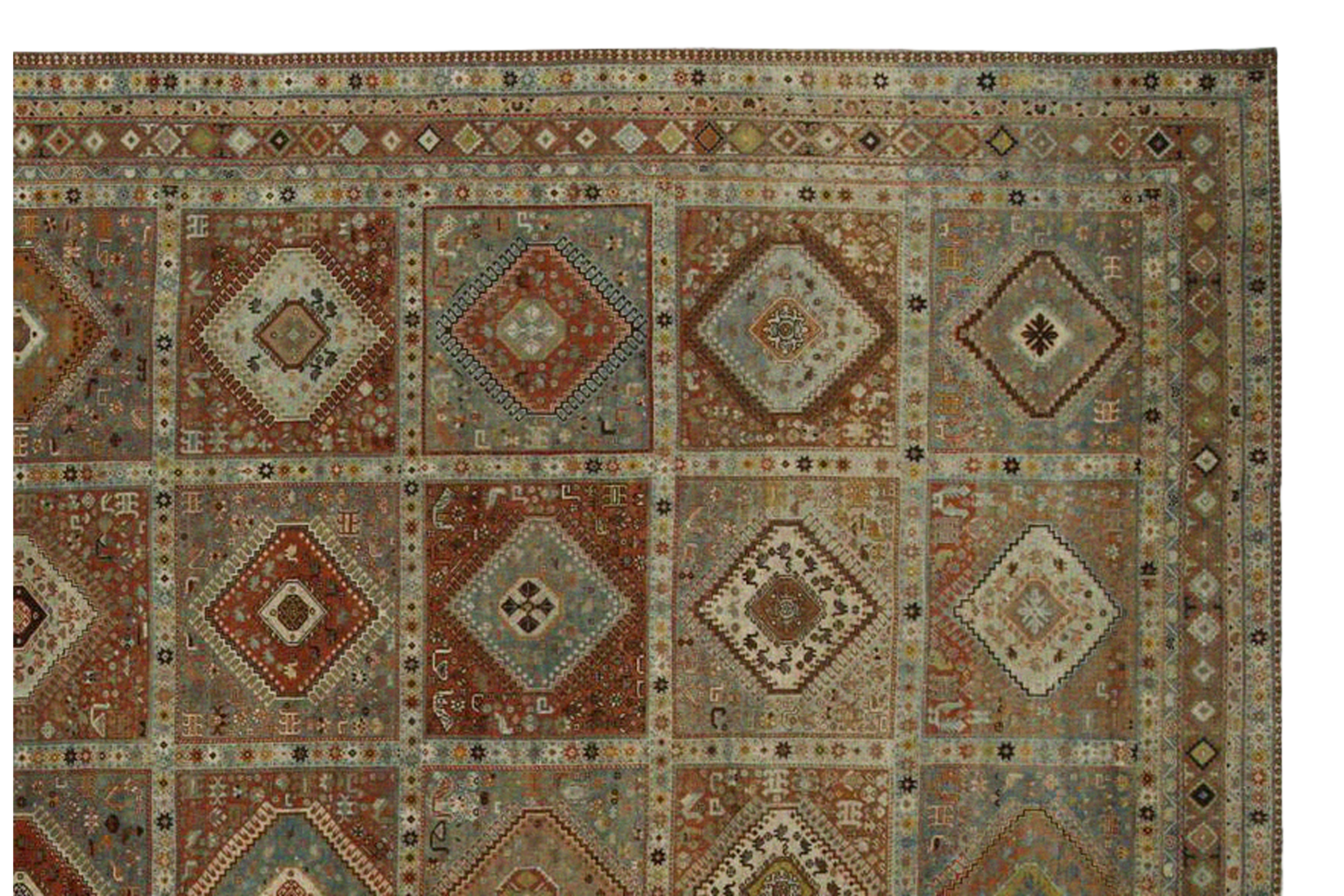 Thumbnail 6 for Antique Persian Shiraz Traditional Rug 97301